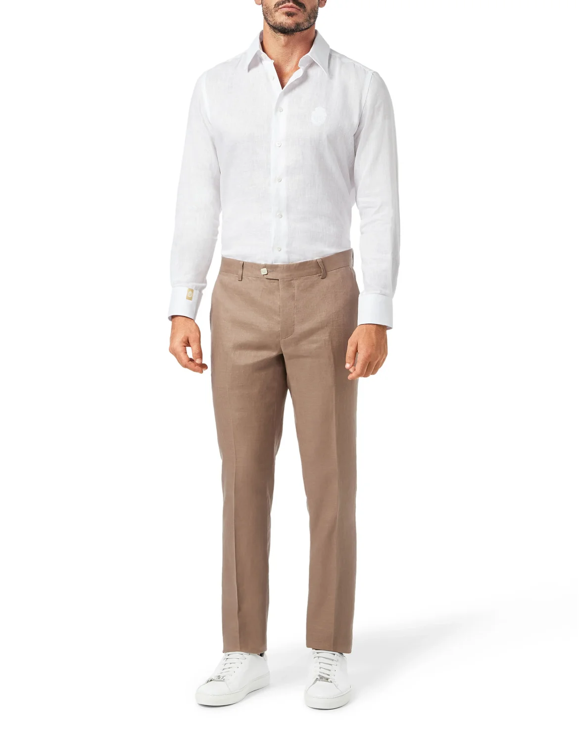 Trousers Tailored Fit Crest, цвет: Коричневый