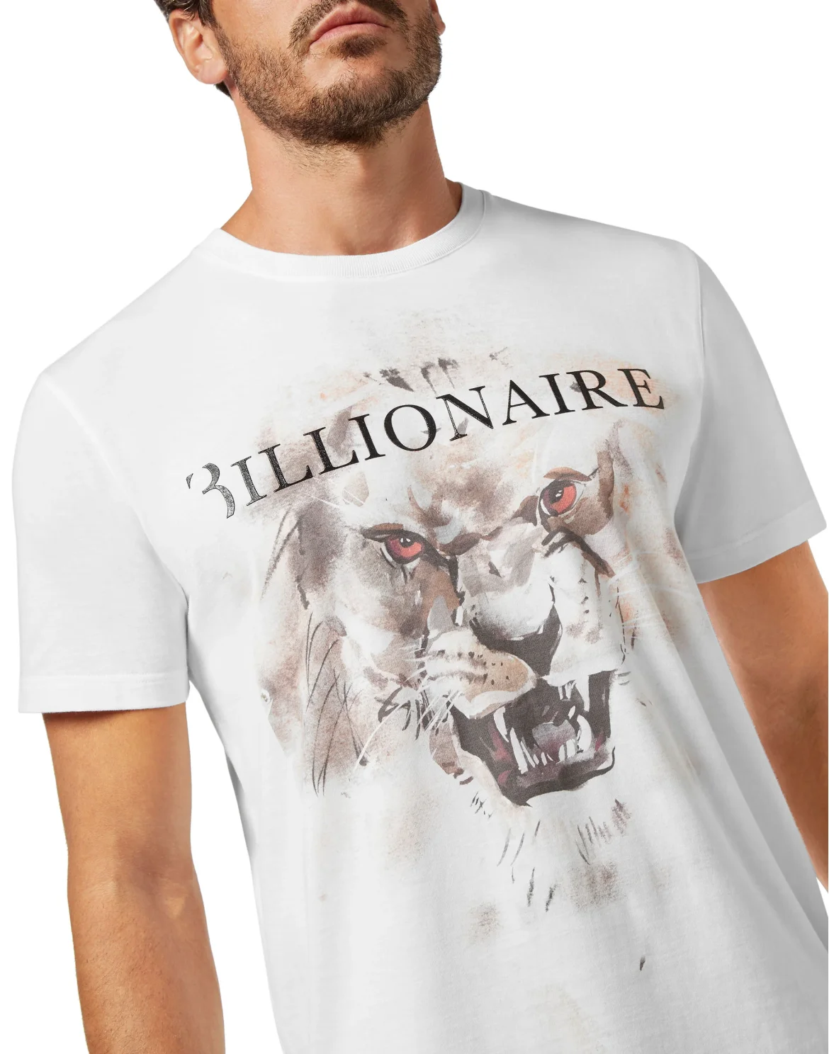 T-shirt Round Neck SS Lion, цвет: Белый