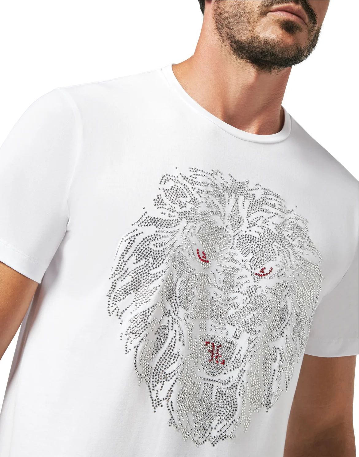 T-shirt Round Neck SS Lion, цвет: Белый