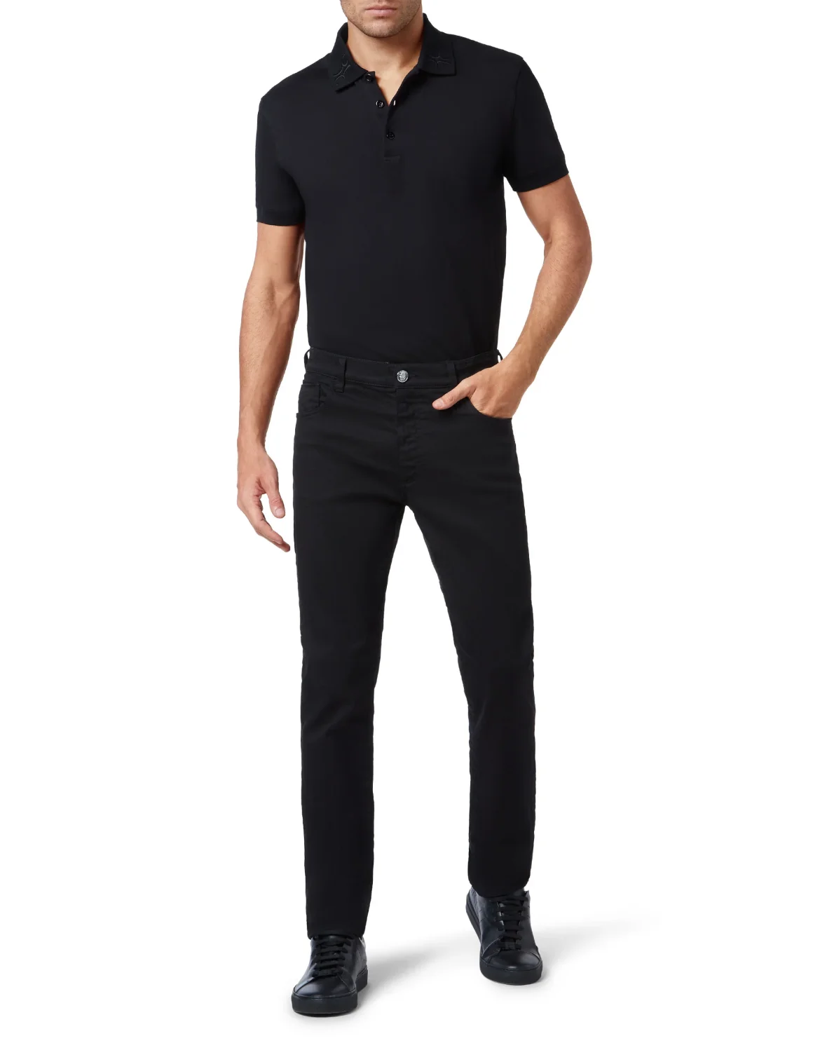 Denim Trousers Super Straight Cut Istitutional, цвет: Черный