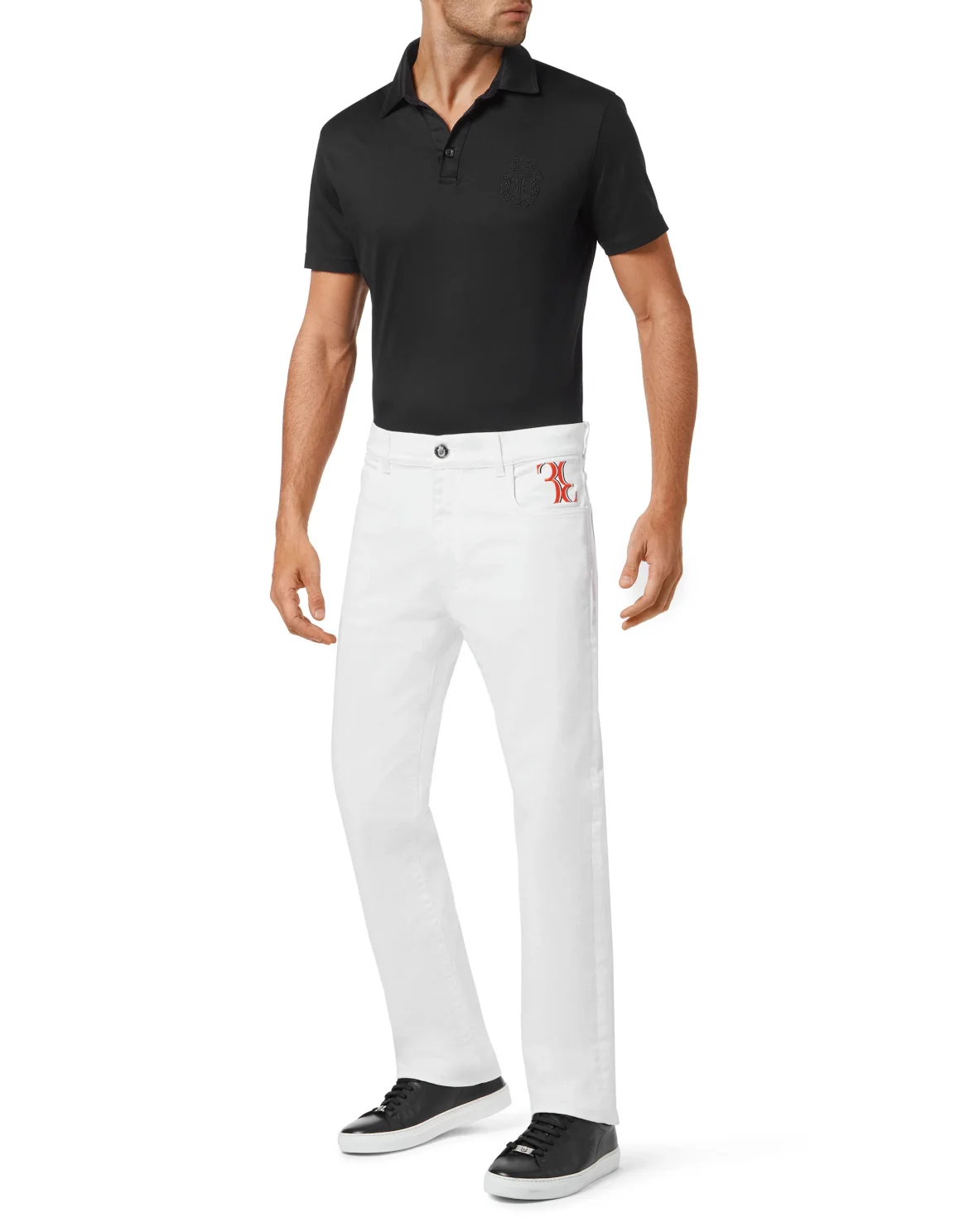 Denim Trousers Regular fit Lion, цвет: Белый