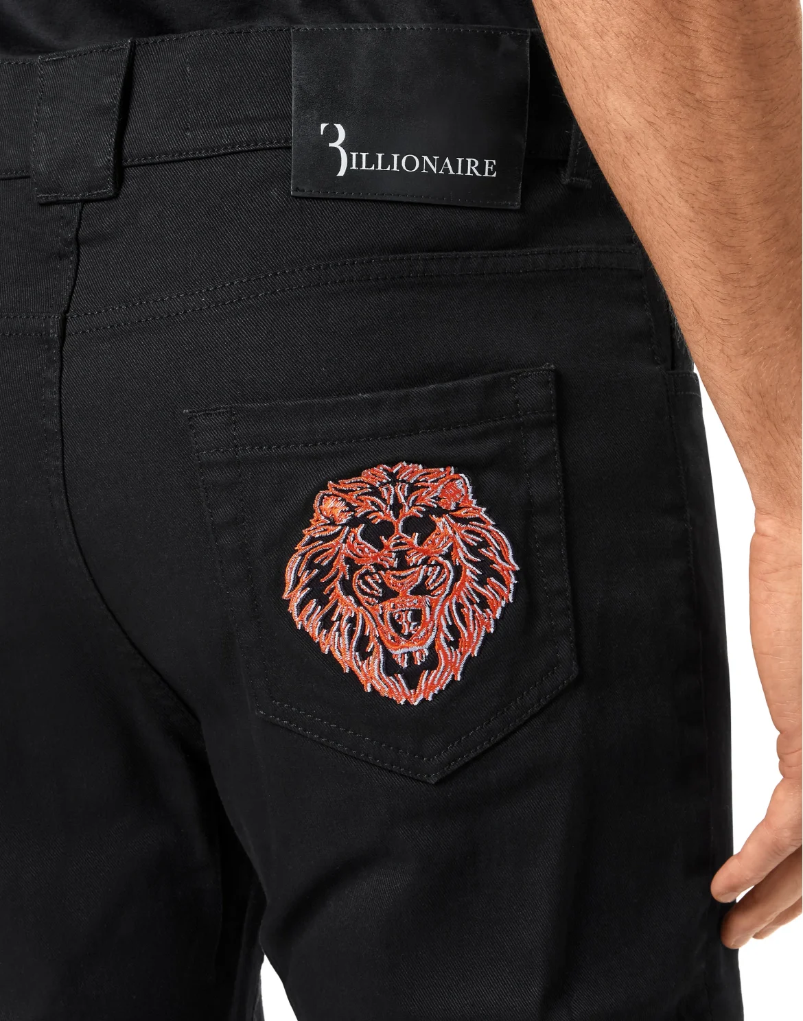 Denim Trousers Regular fit Lion, цвет: Черный