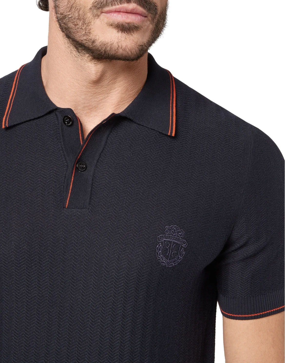Pullover Polo-Neck SS Crest, цвет: Синий
