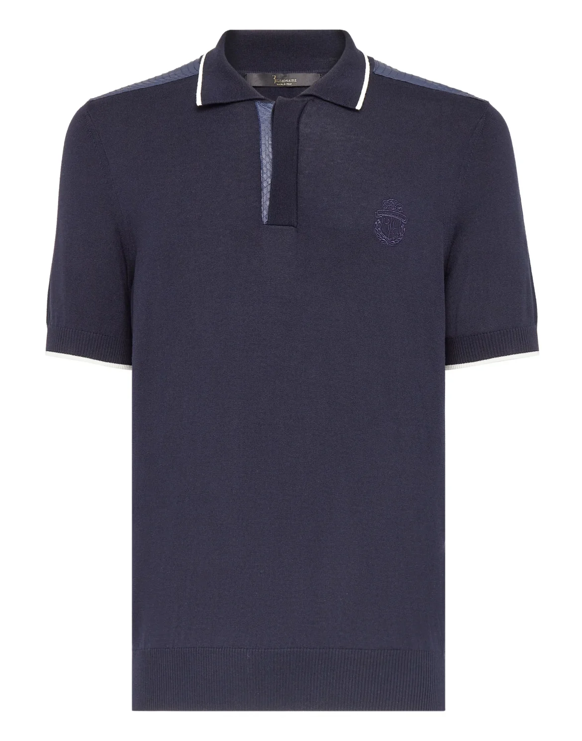 Pullover Polo-Neck SS Crest, цвет: Синий