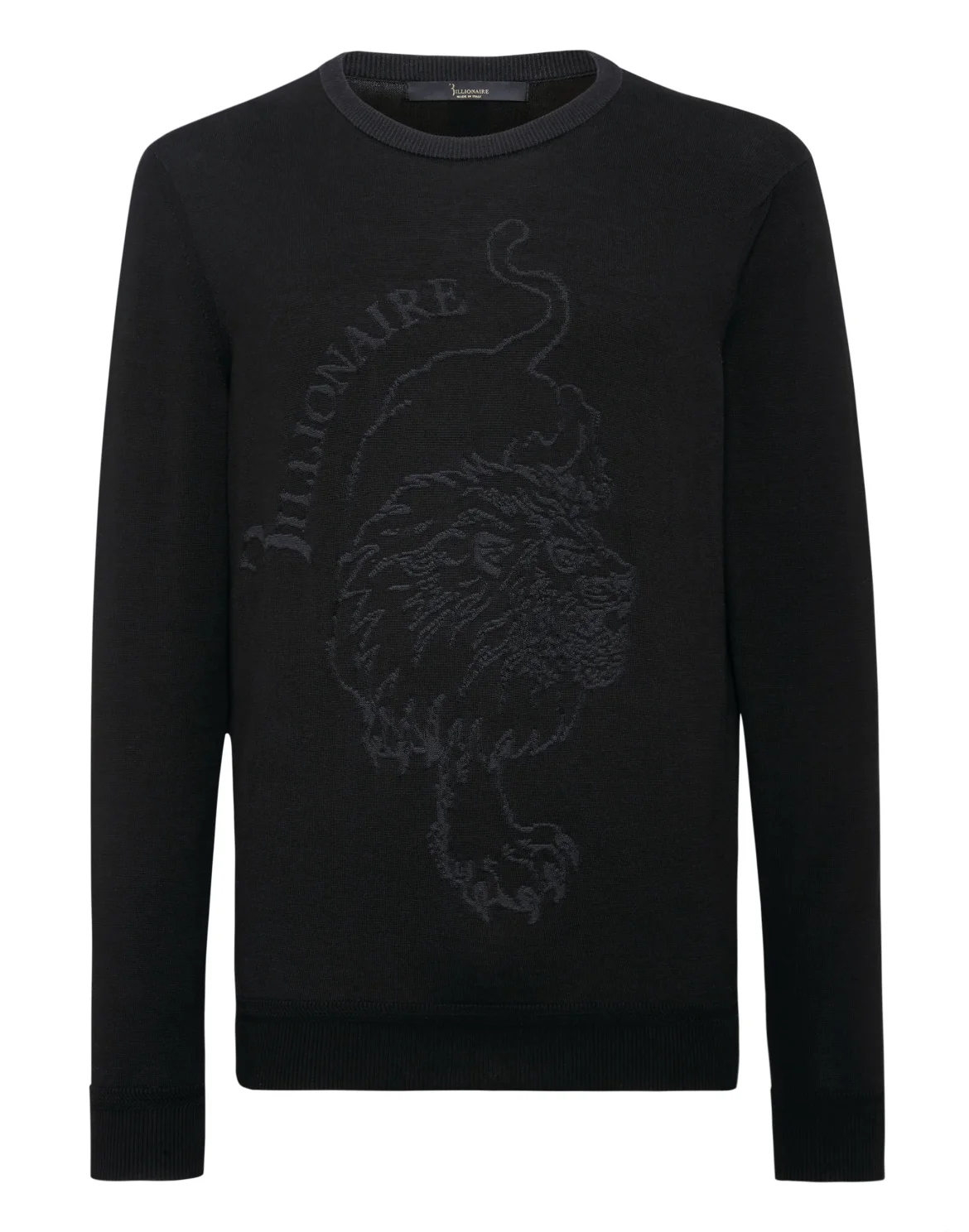 Pullover Round Neck LS Lion, цвет: Черный