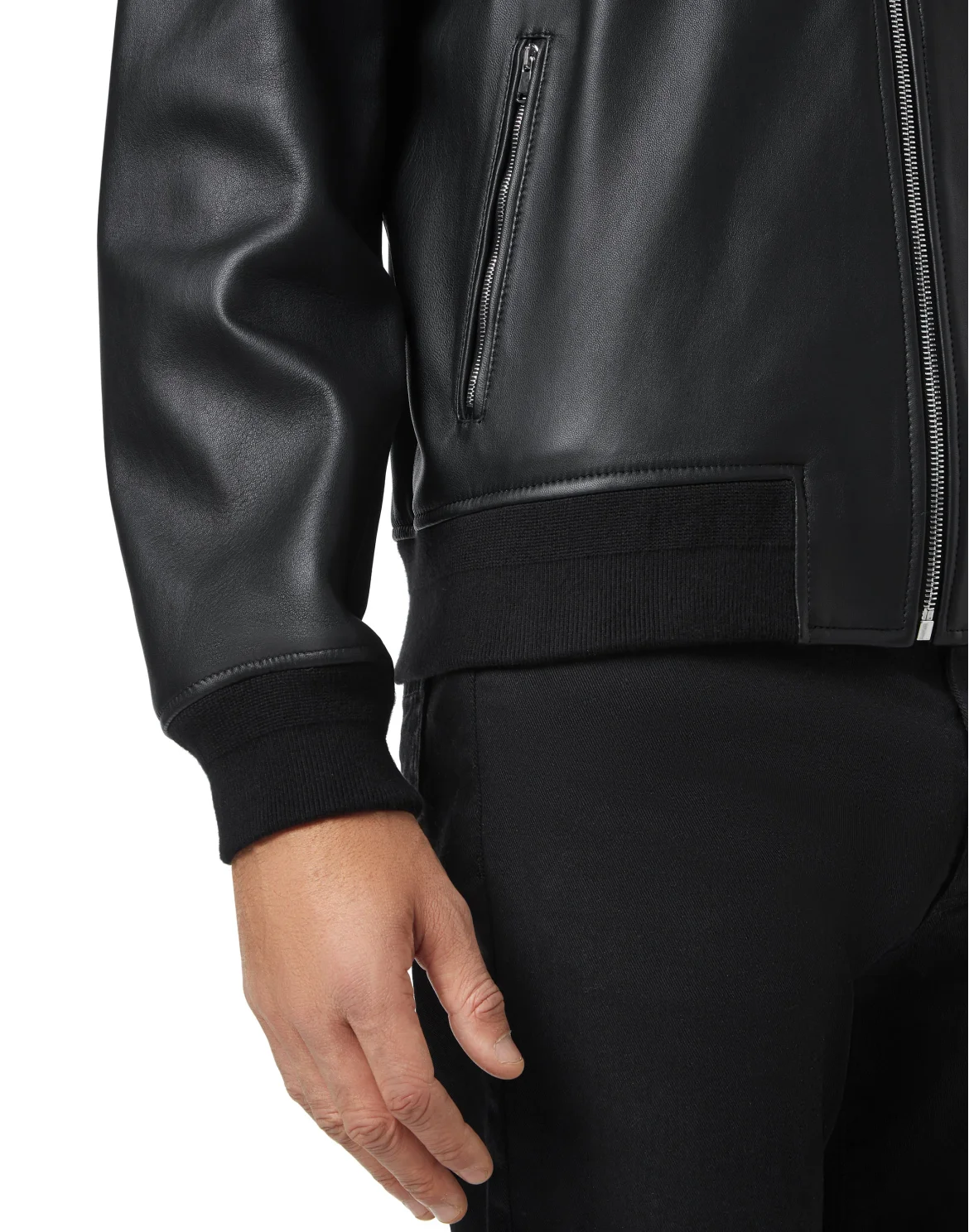Leather Bomber Crest, цвет: Черный