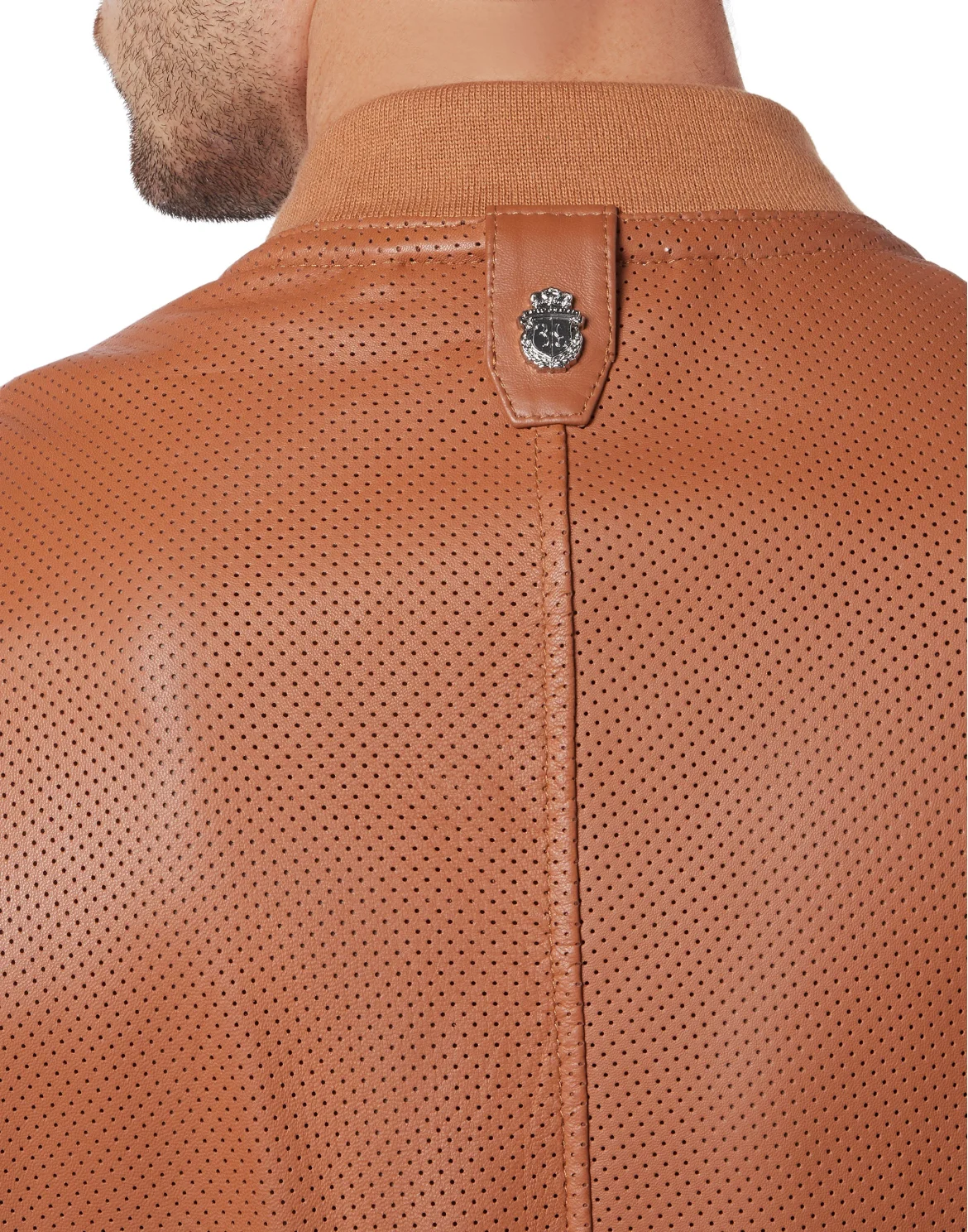 Leather Bomber Istitutional, цвет: Коричневый