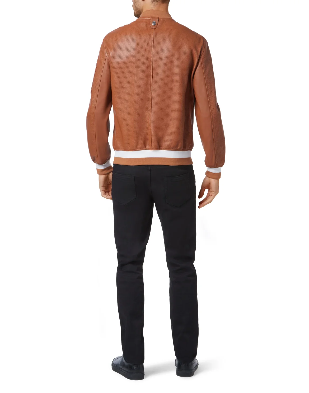 Leather Bomber Istitutional, цвет: Коричневый
