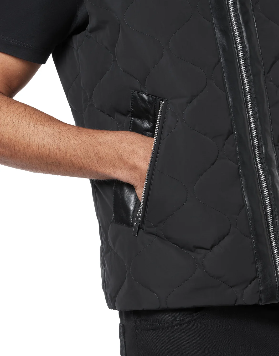 Down Jacket Vest, цвет: Черный