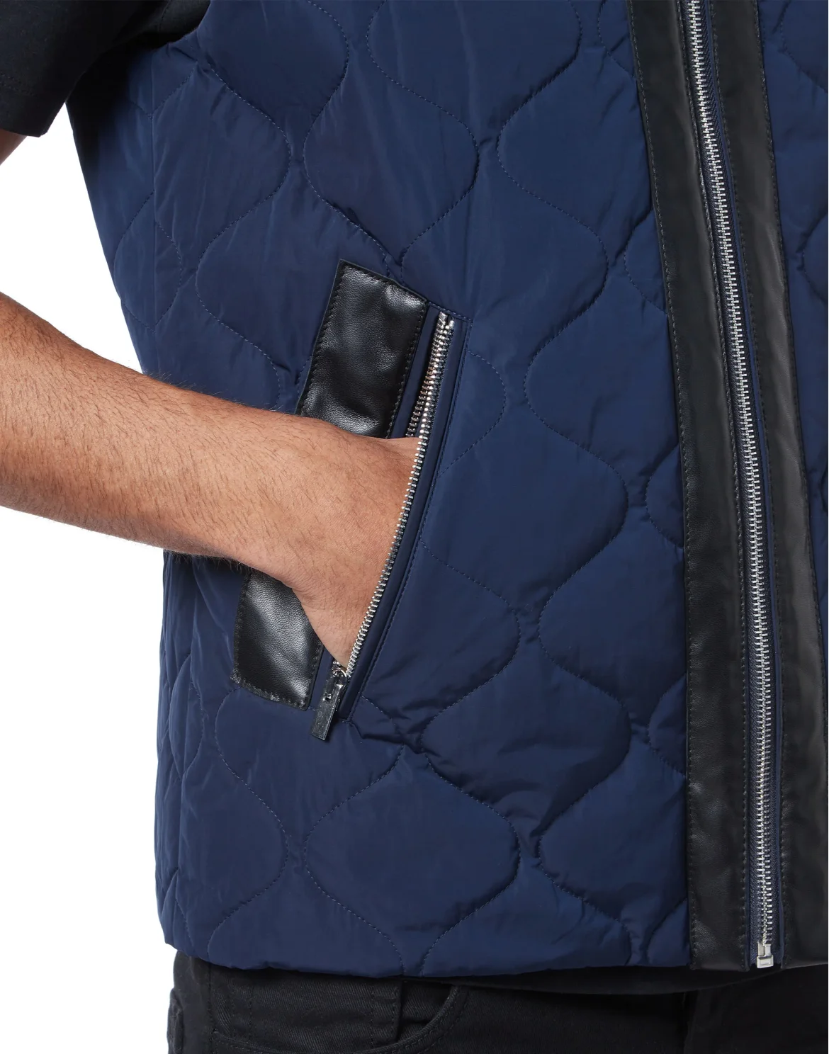 Down Jacket Vest, цвет: Синий