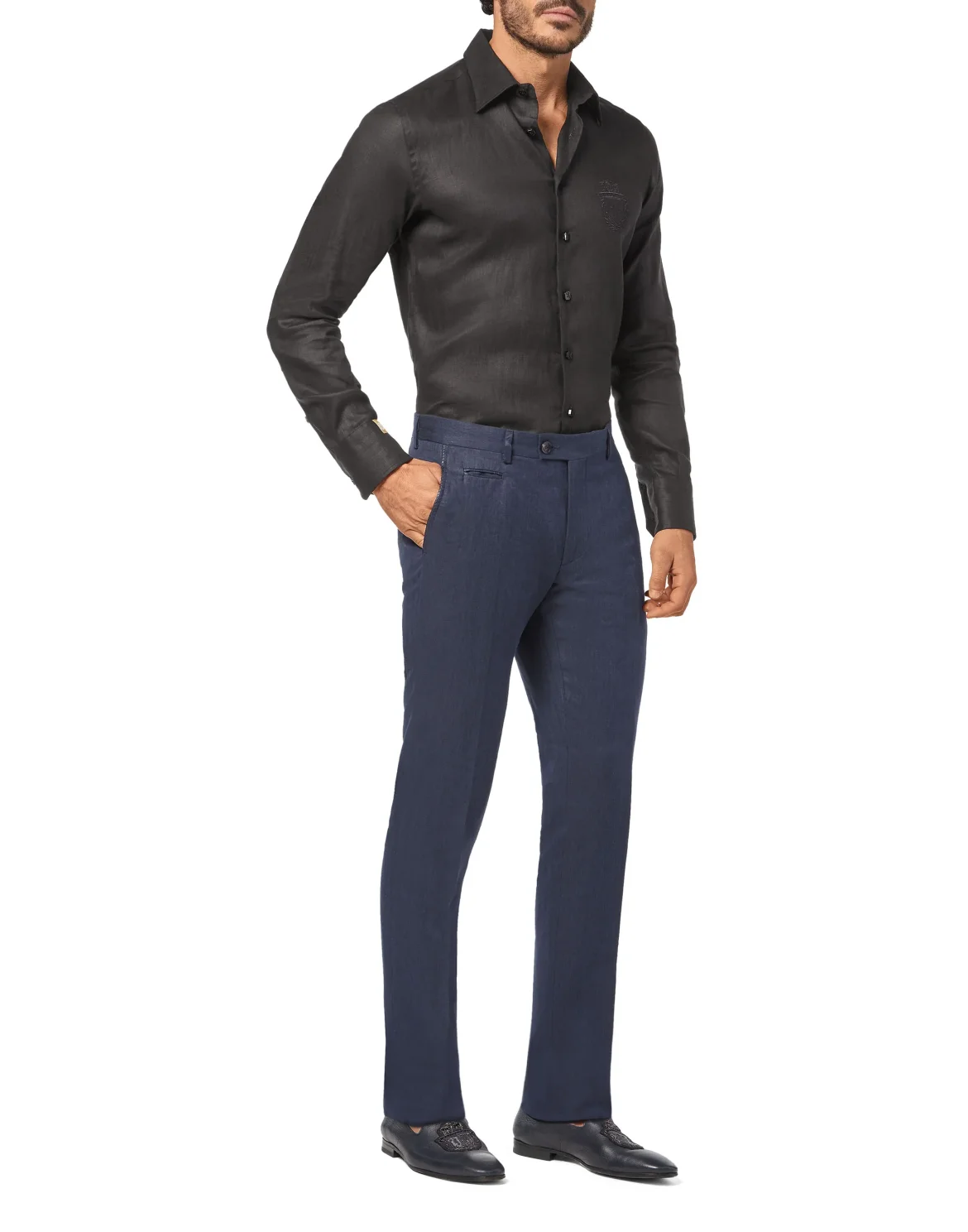 Trousers Tailored Fit, цвет: Синий