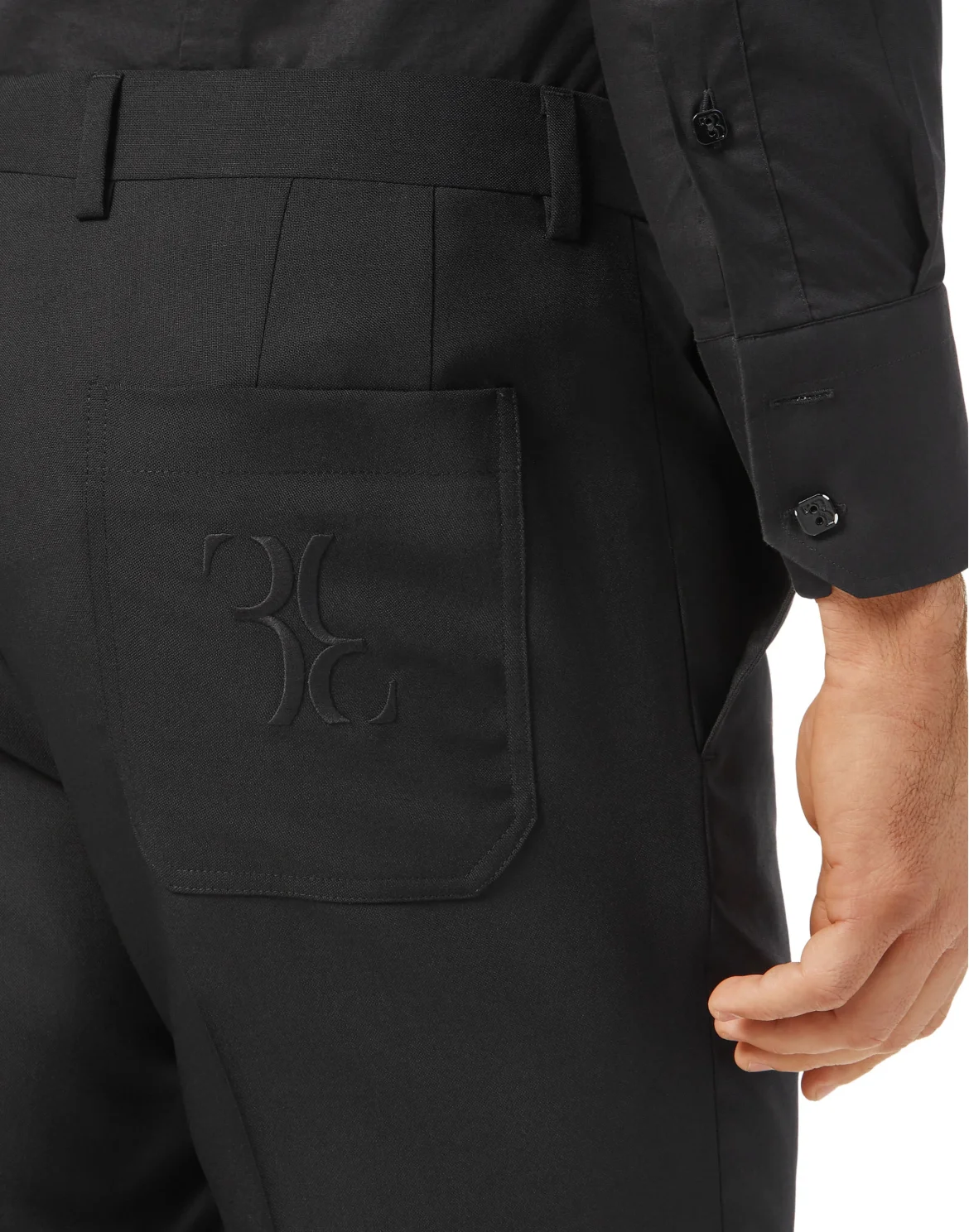 Trousers Tailored Fit, цвет: Черный