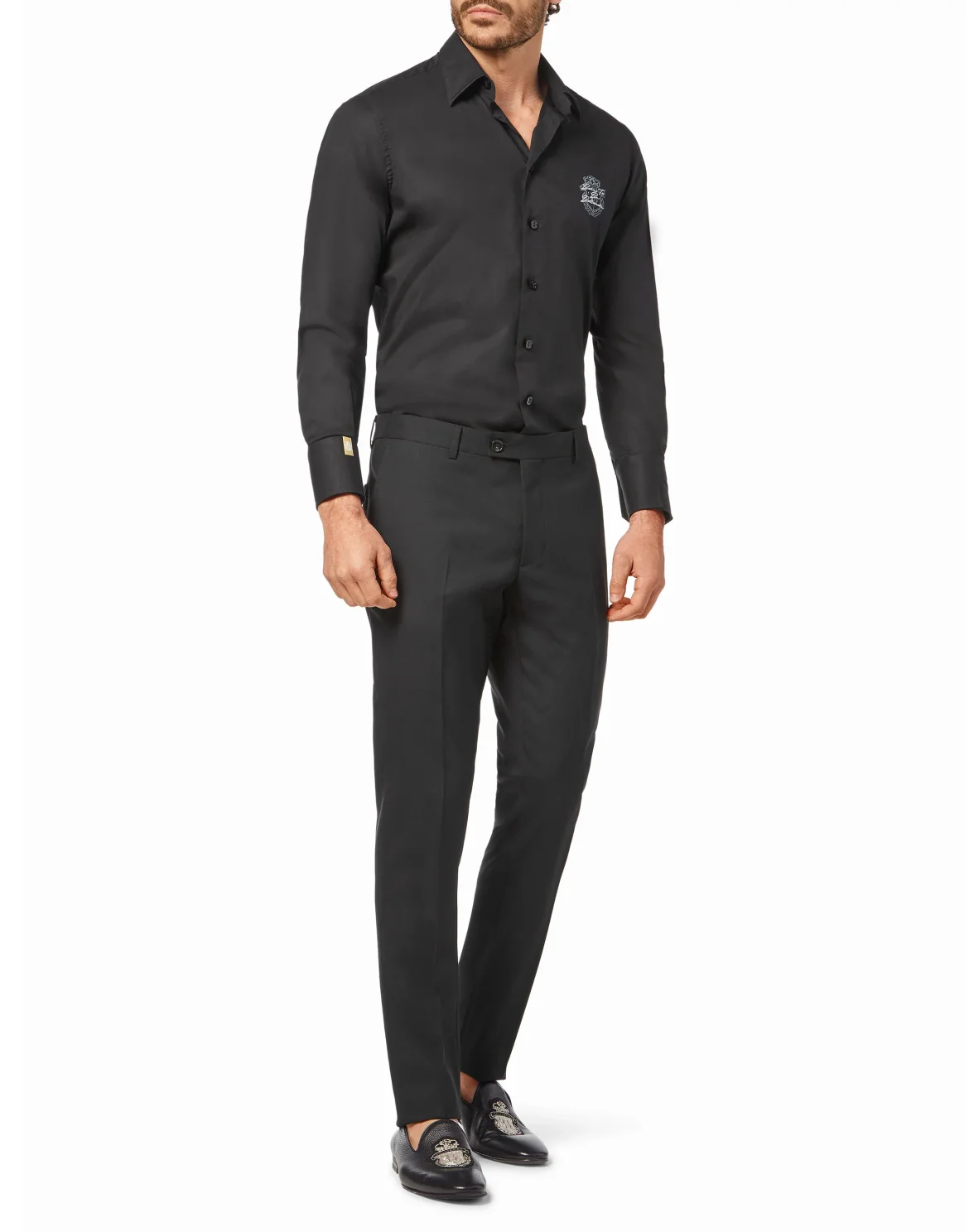 Trousers Tailored Fit, цвет: Черный