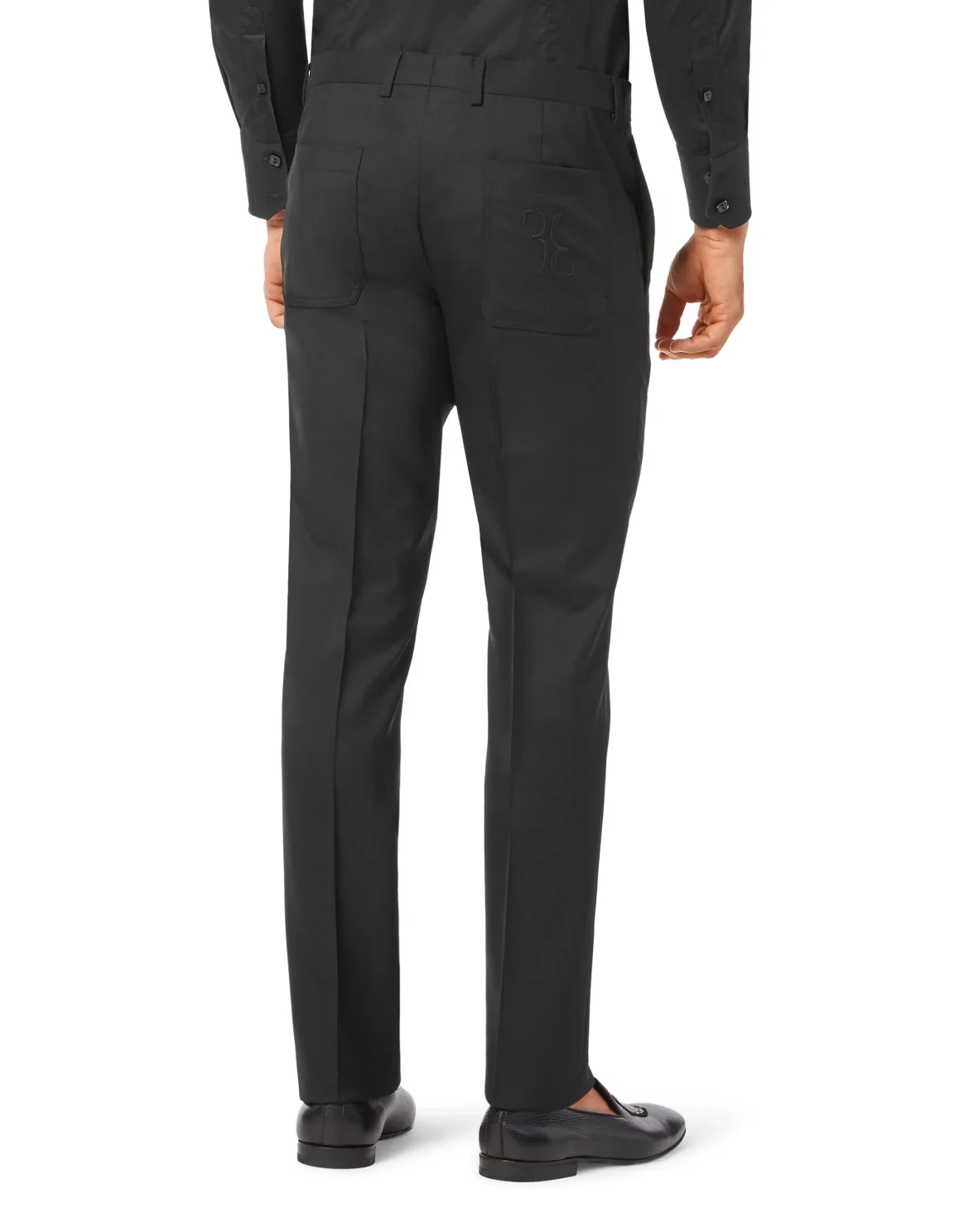 Trousers Tailored Fit, цвет: Черный