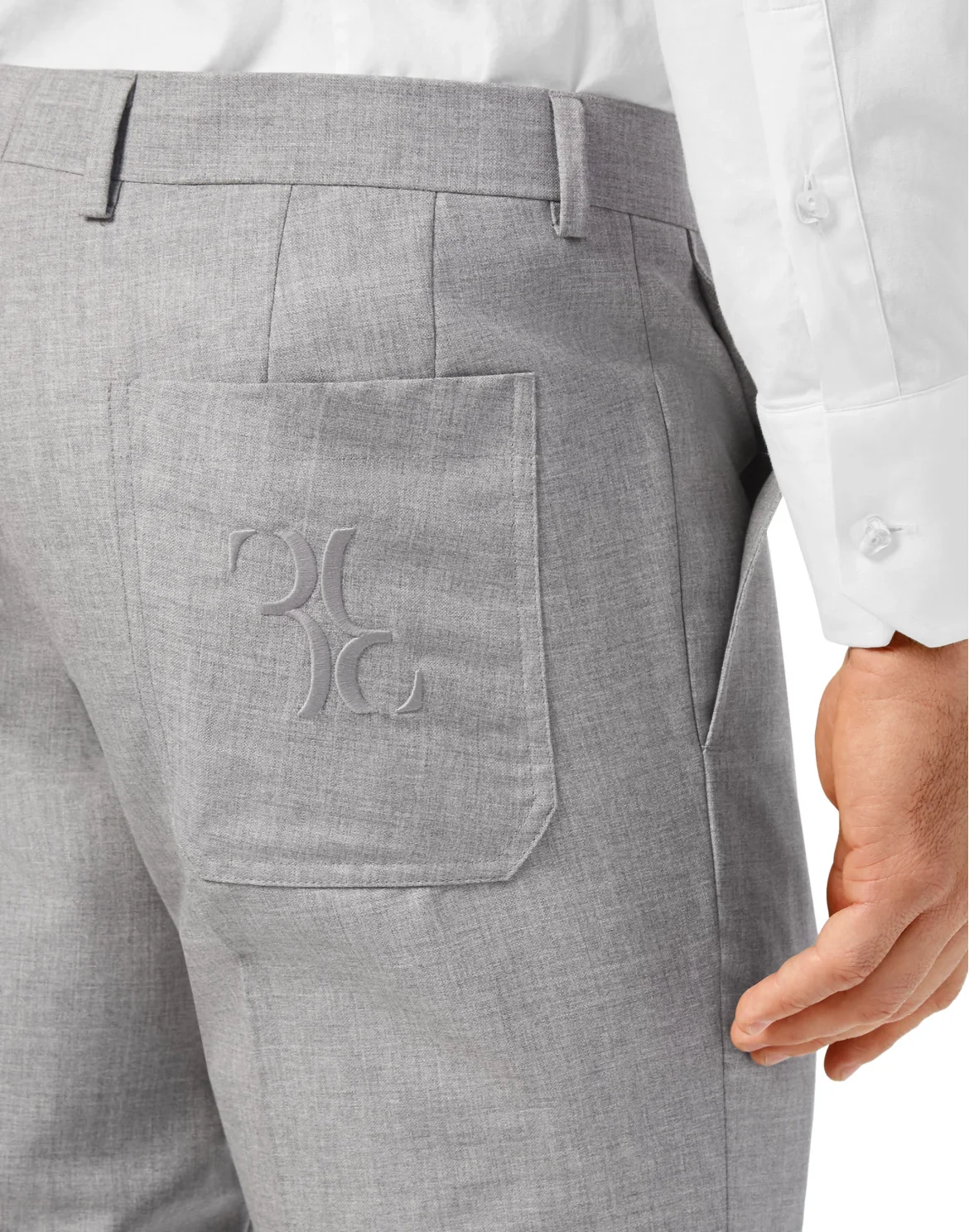 Trousers Tailored Fit, цвет: Серый