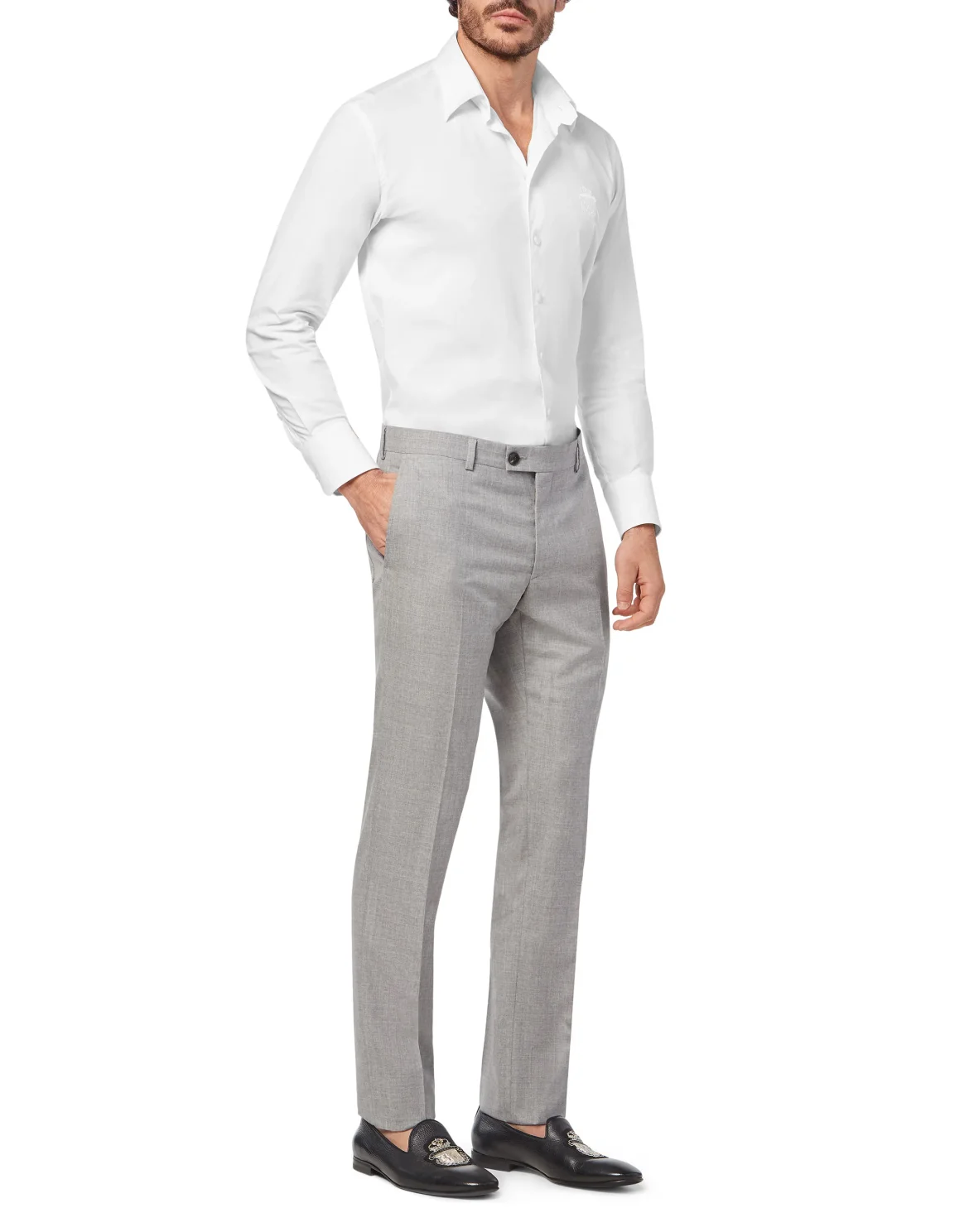 Trousers Tailored Fit, цвет: Серый