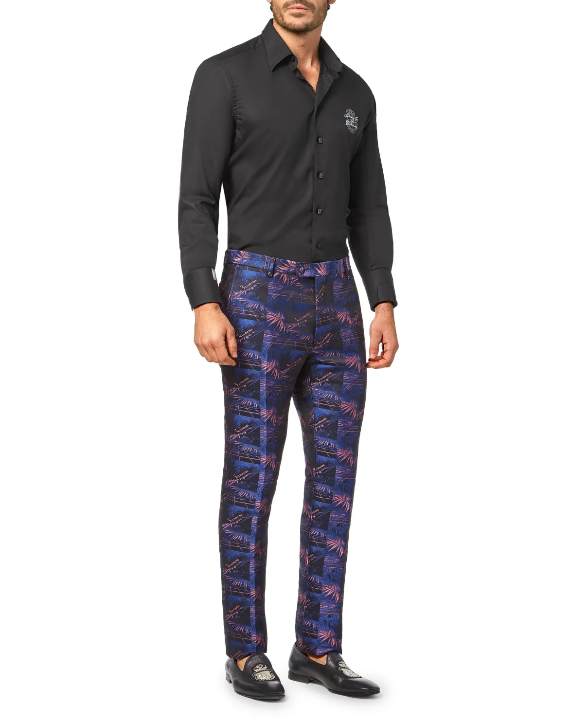 Trousers Tailored Fit, цвет: Черный