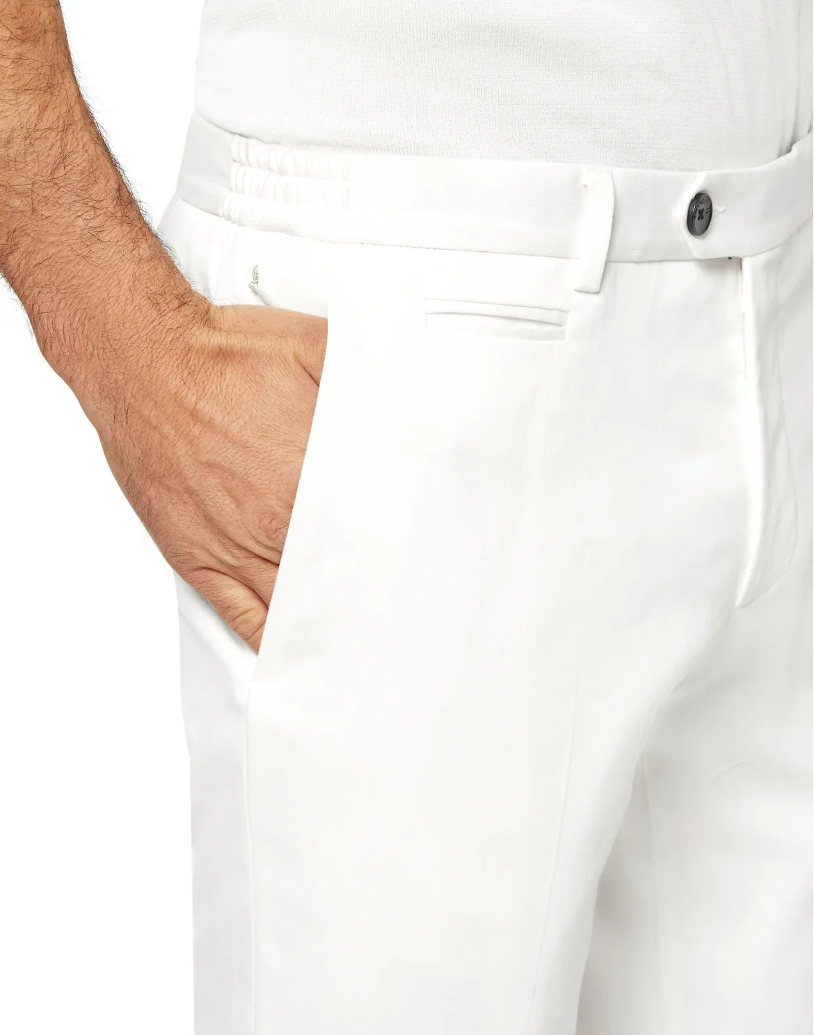 Trousers Tailored Fit, цвет: Белый