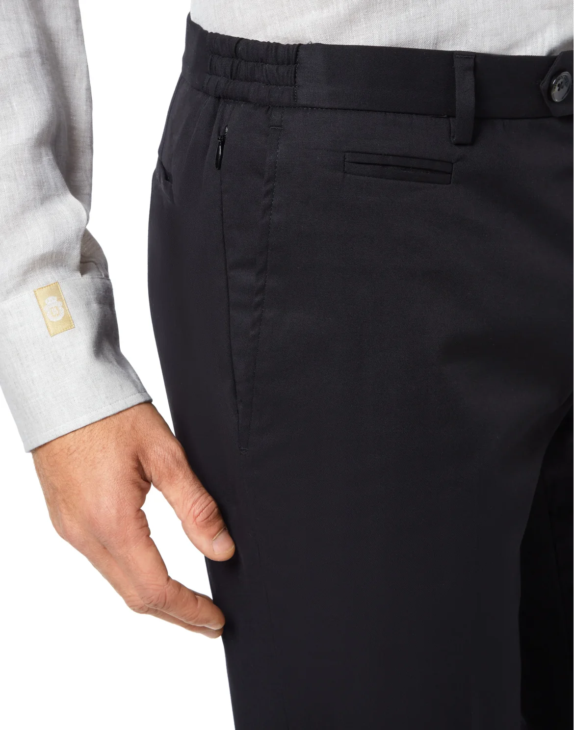 Trousers Tailored Fit, цвет: Черный