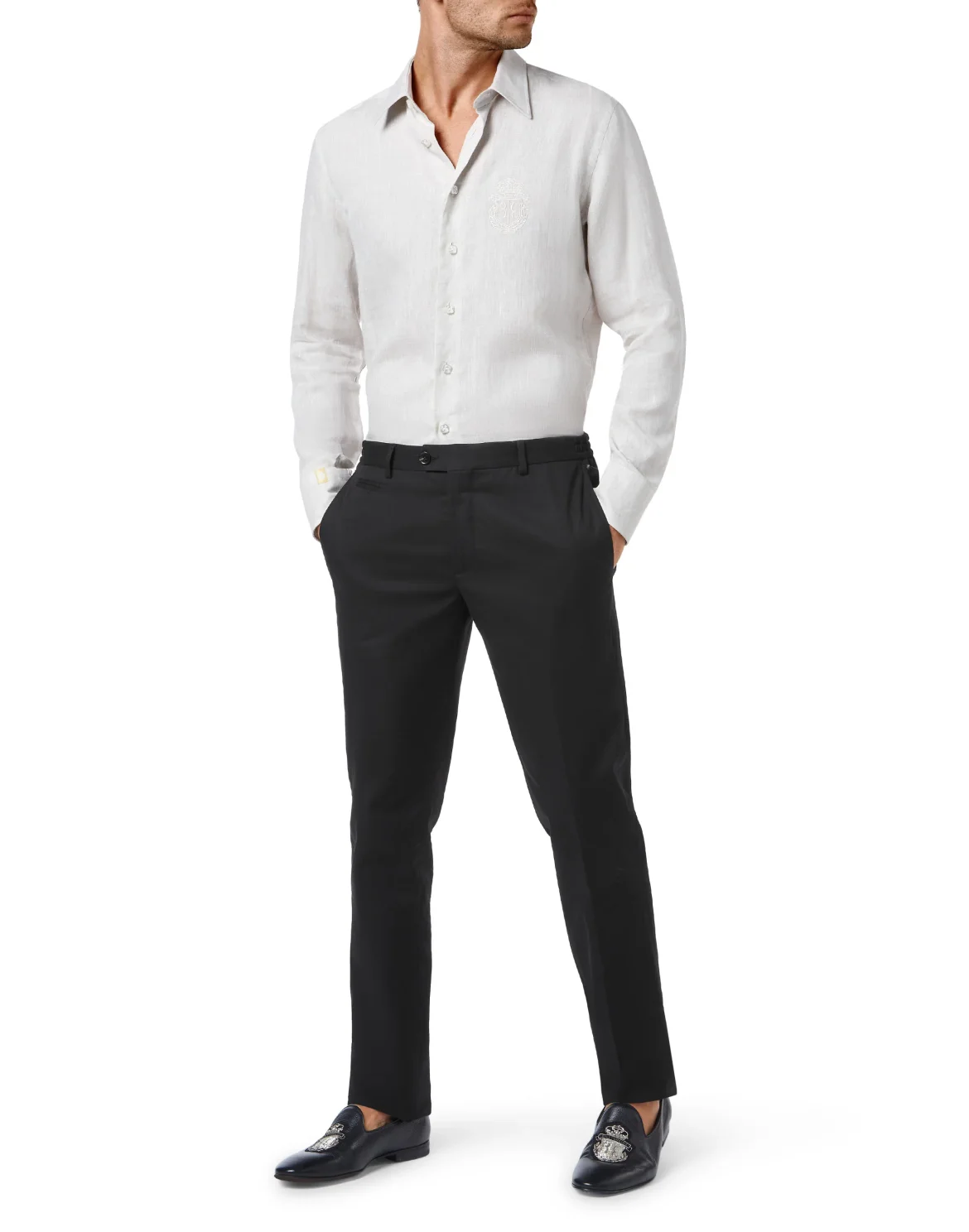 Trousers Tailored Fit, цвет: Черный