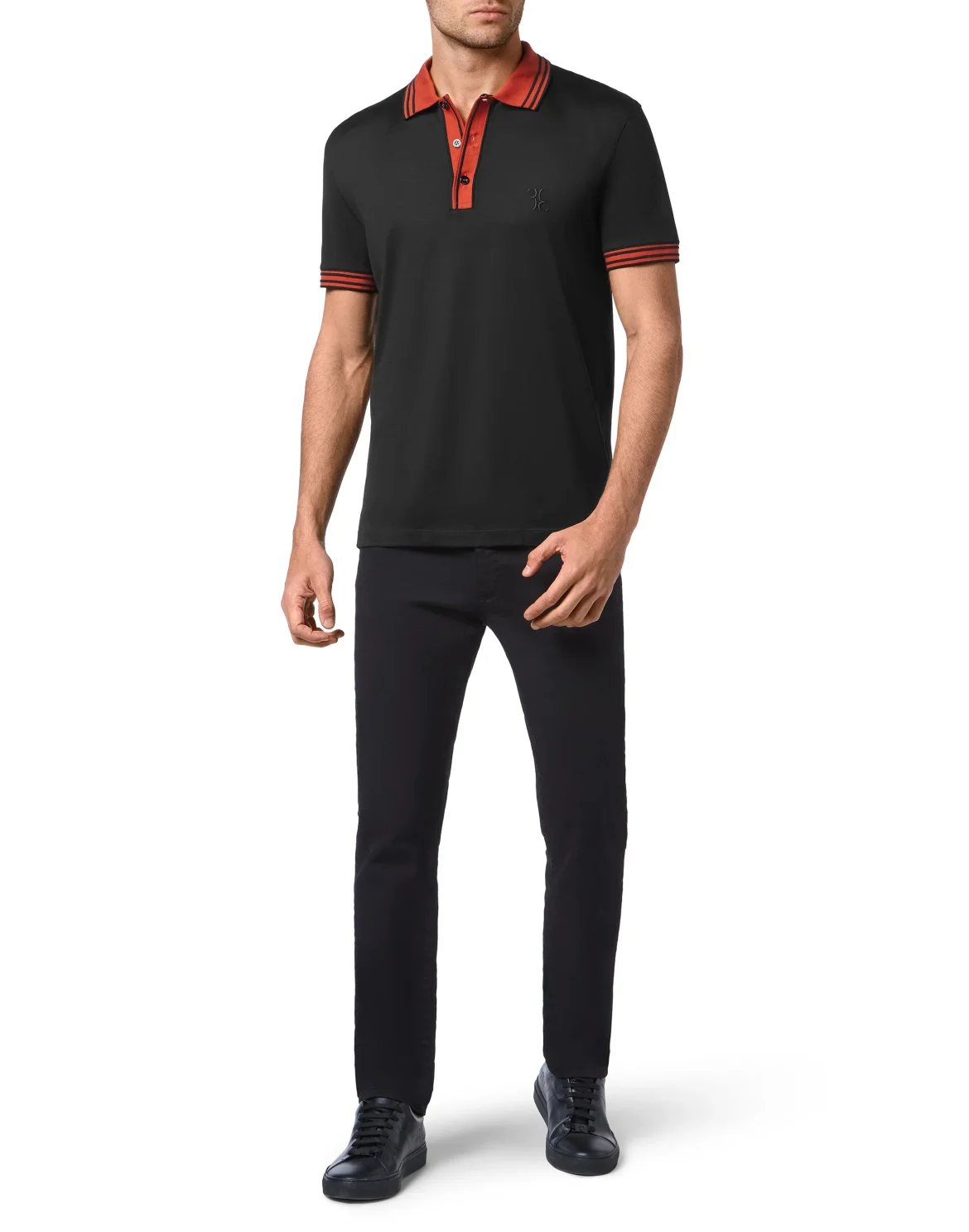 Polo shirt SS Crest, цвет: Черный