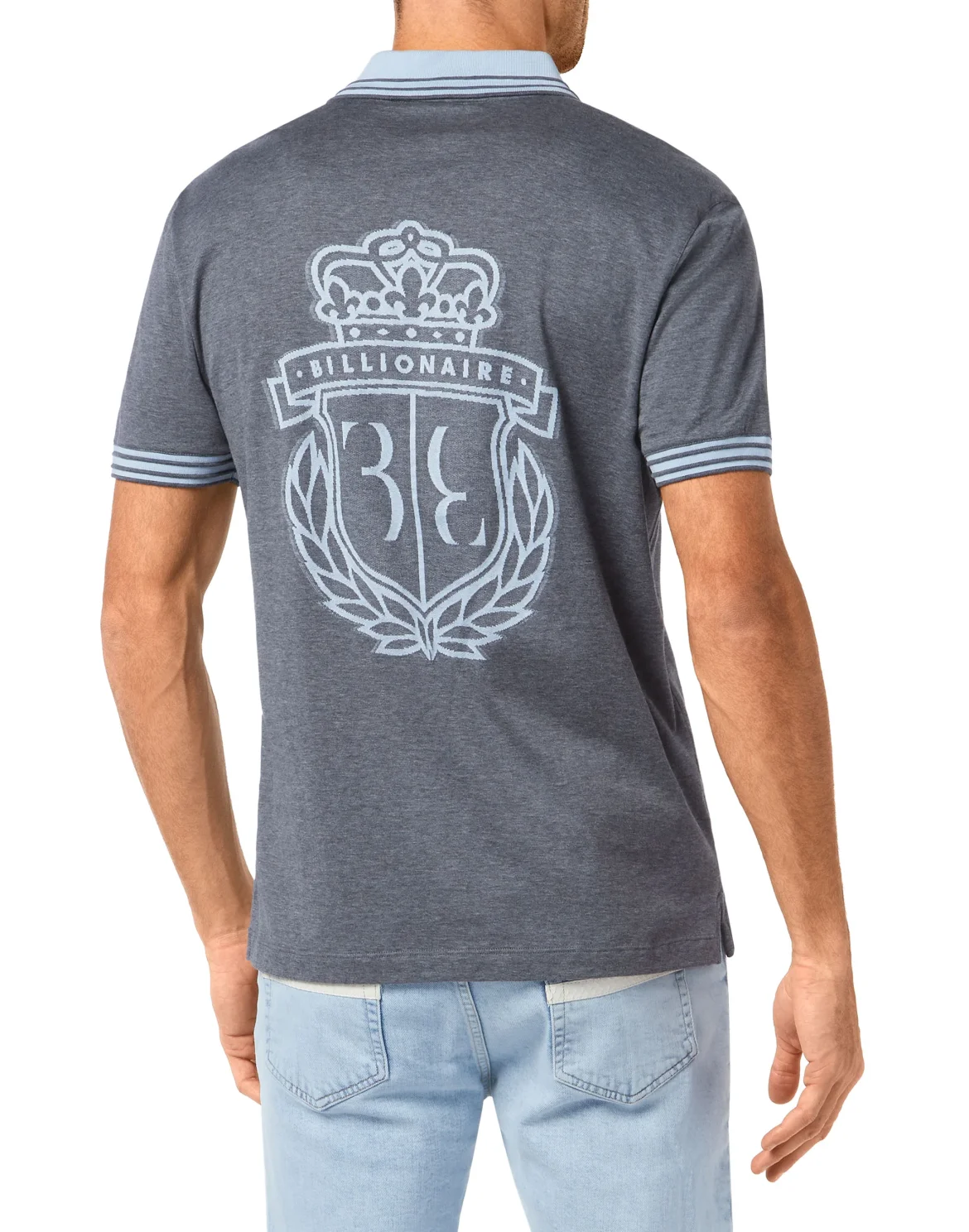 Polo shirt SS Crest, цвет: Серый