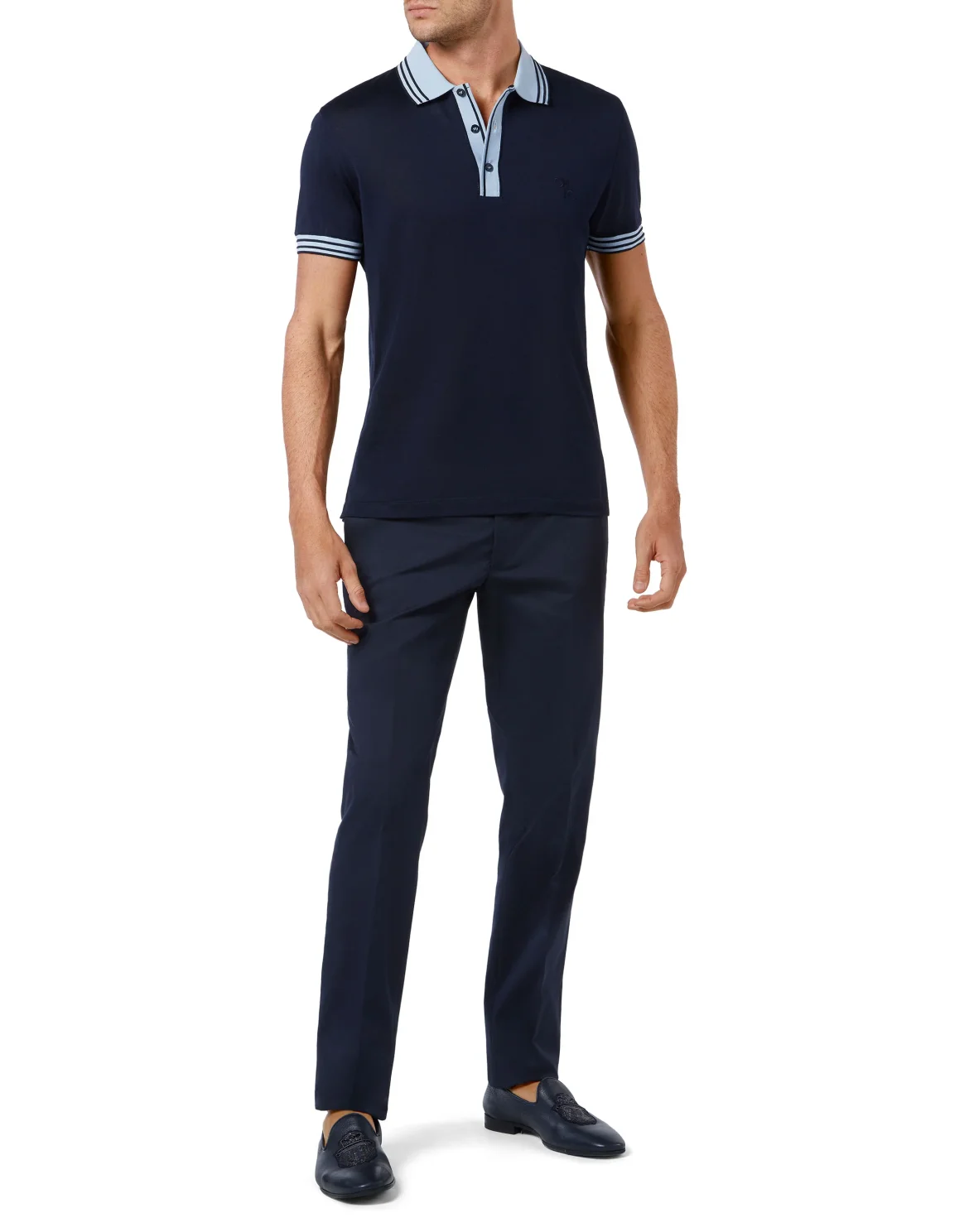 Polo shirt SS Crest, цвет: Синий