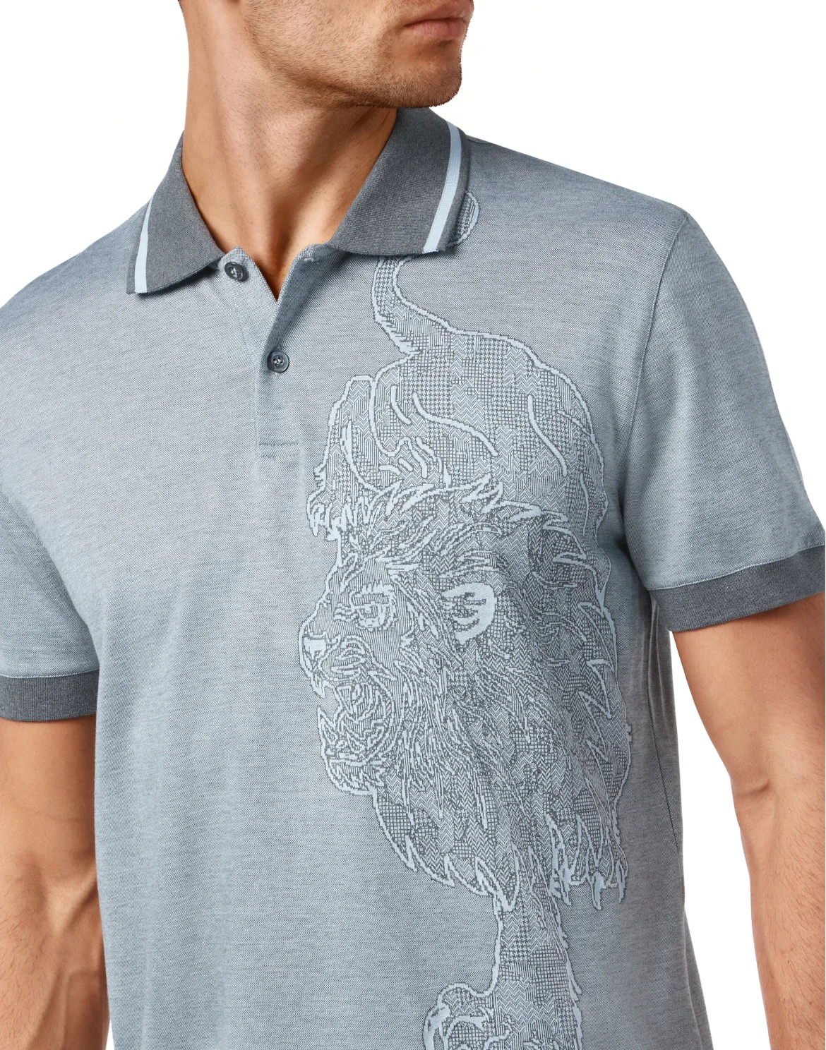 Polo Shirt SS Lion, цвет: Серый