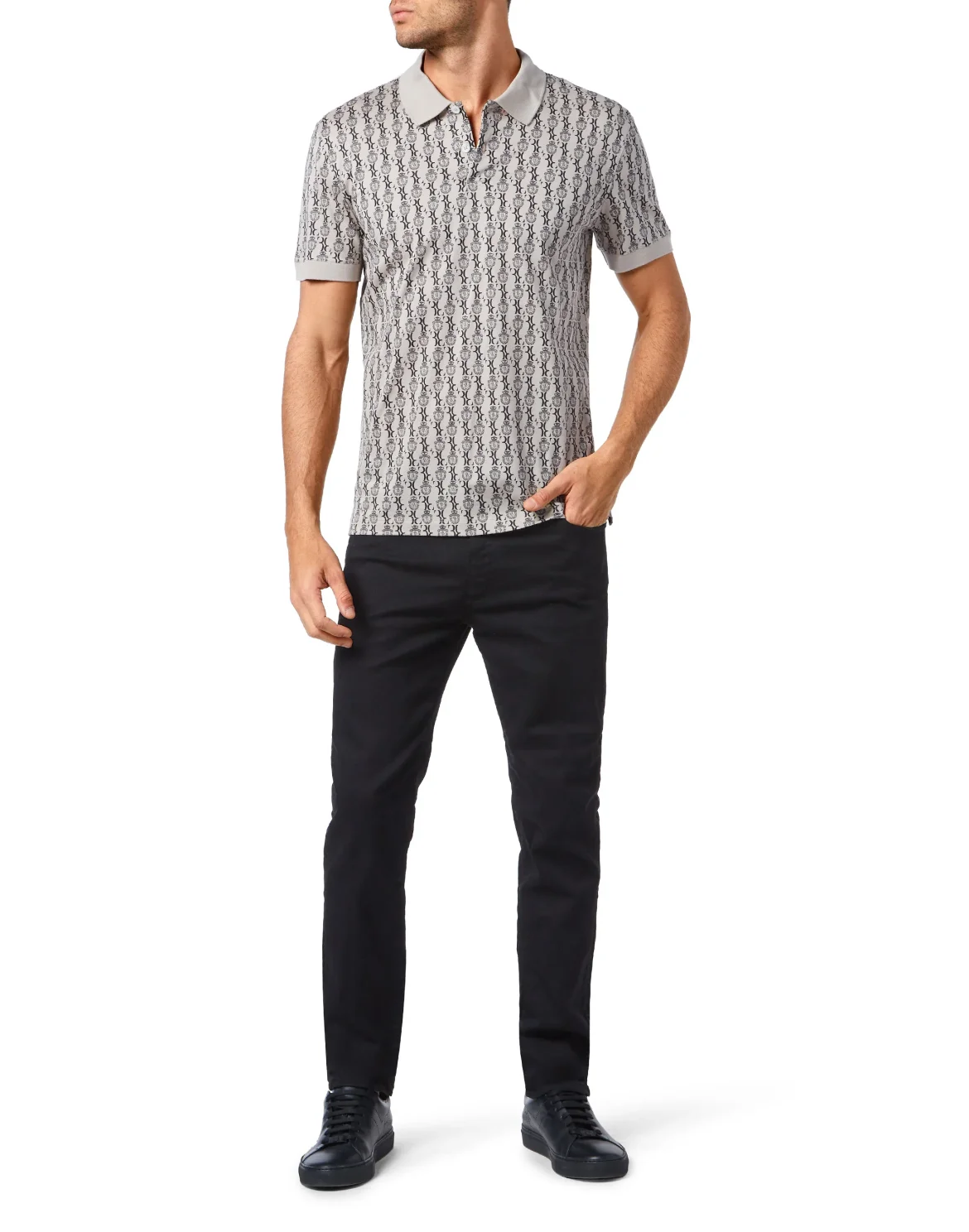 Polo Shirt SS Crest, цвет: Черный
