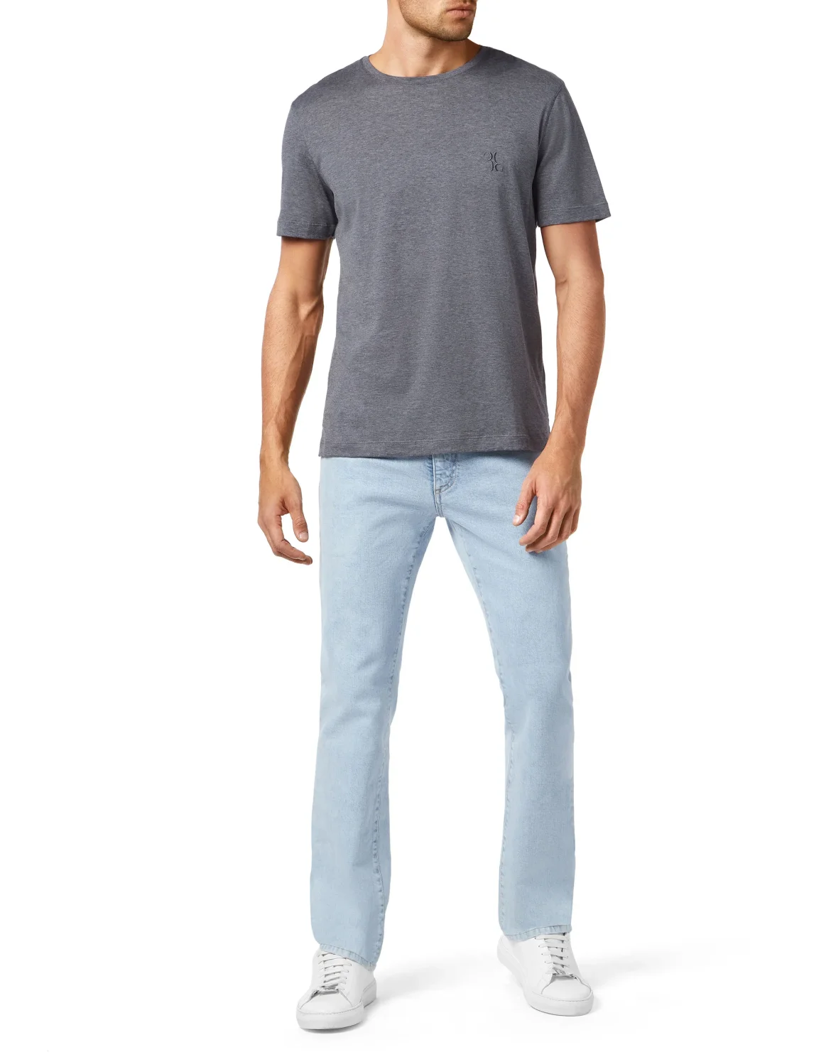 T-shirt Round Neck SS Crest, цвет: Серый