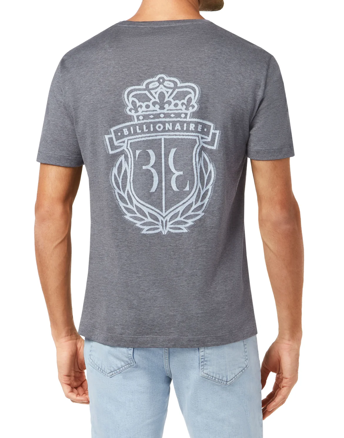 T-shirt Round Neck SS Crest, цвет: Серый