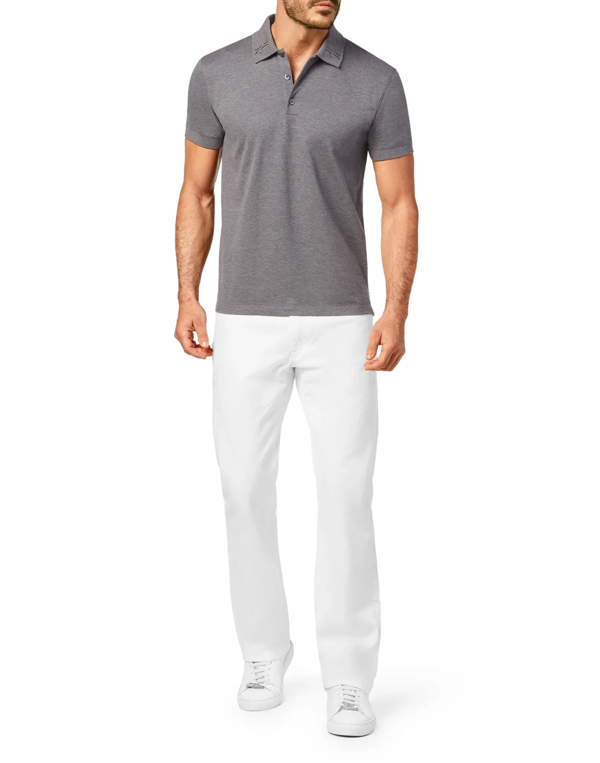 Polo Shirt SS, цвет: Серый