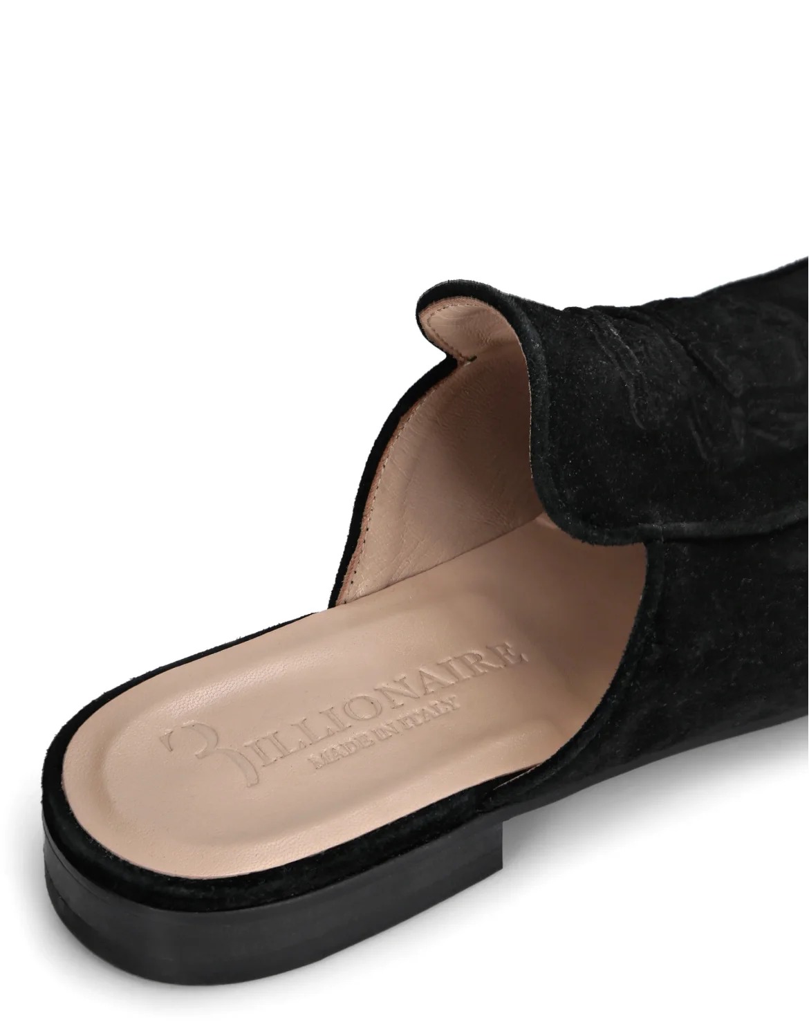 Suede Mules, цвет: Черный