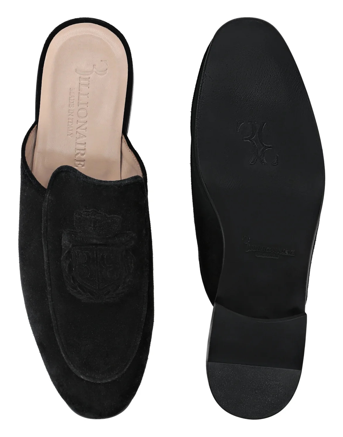 Suede Mules, цвет: Черный
