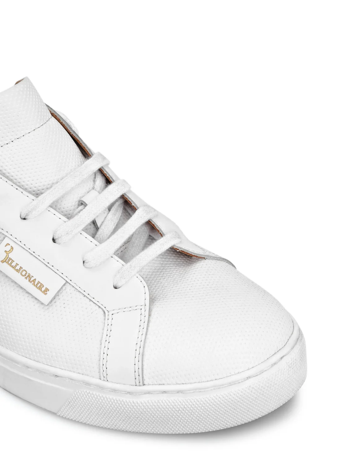 Leather Lo-Top Sneakers, цвет: Белый