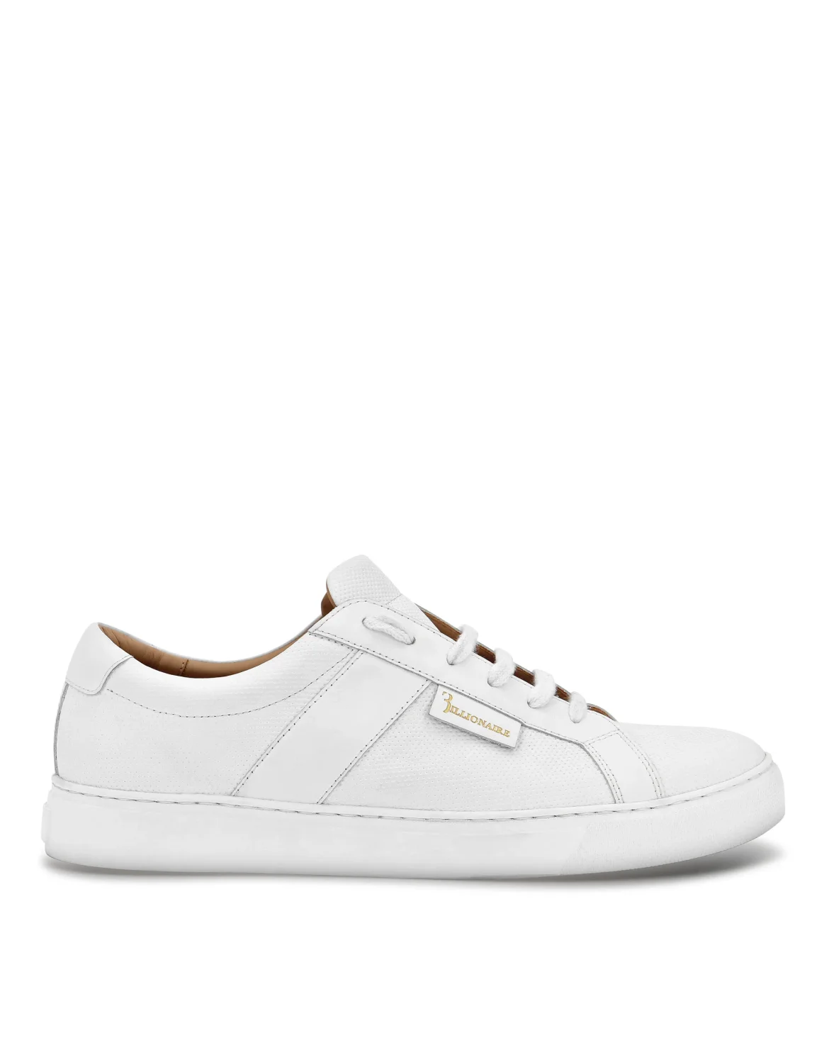 Leather Lo-Top Sneakers, цвет: Белый