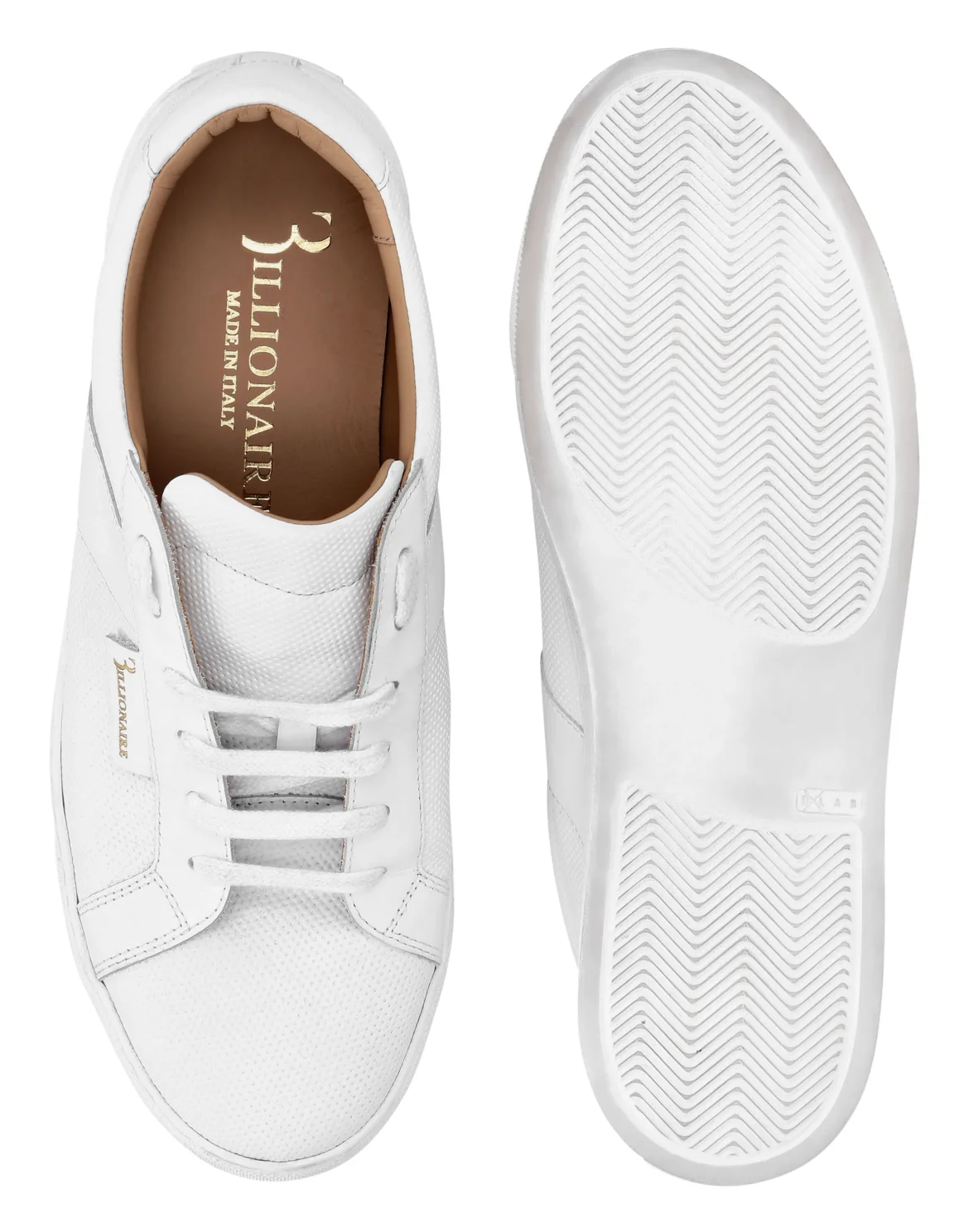 Leather Lo-Top Sneakers, цвет: Белый