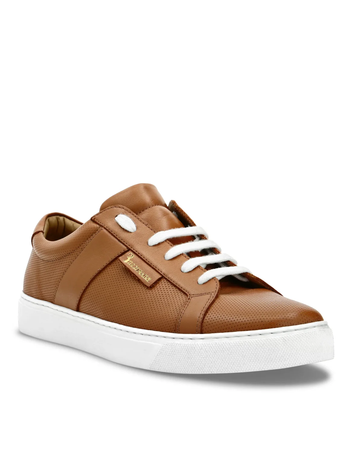 Leather Lo-Top Sneakers, цвет: Бежевый