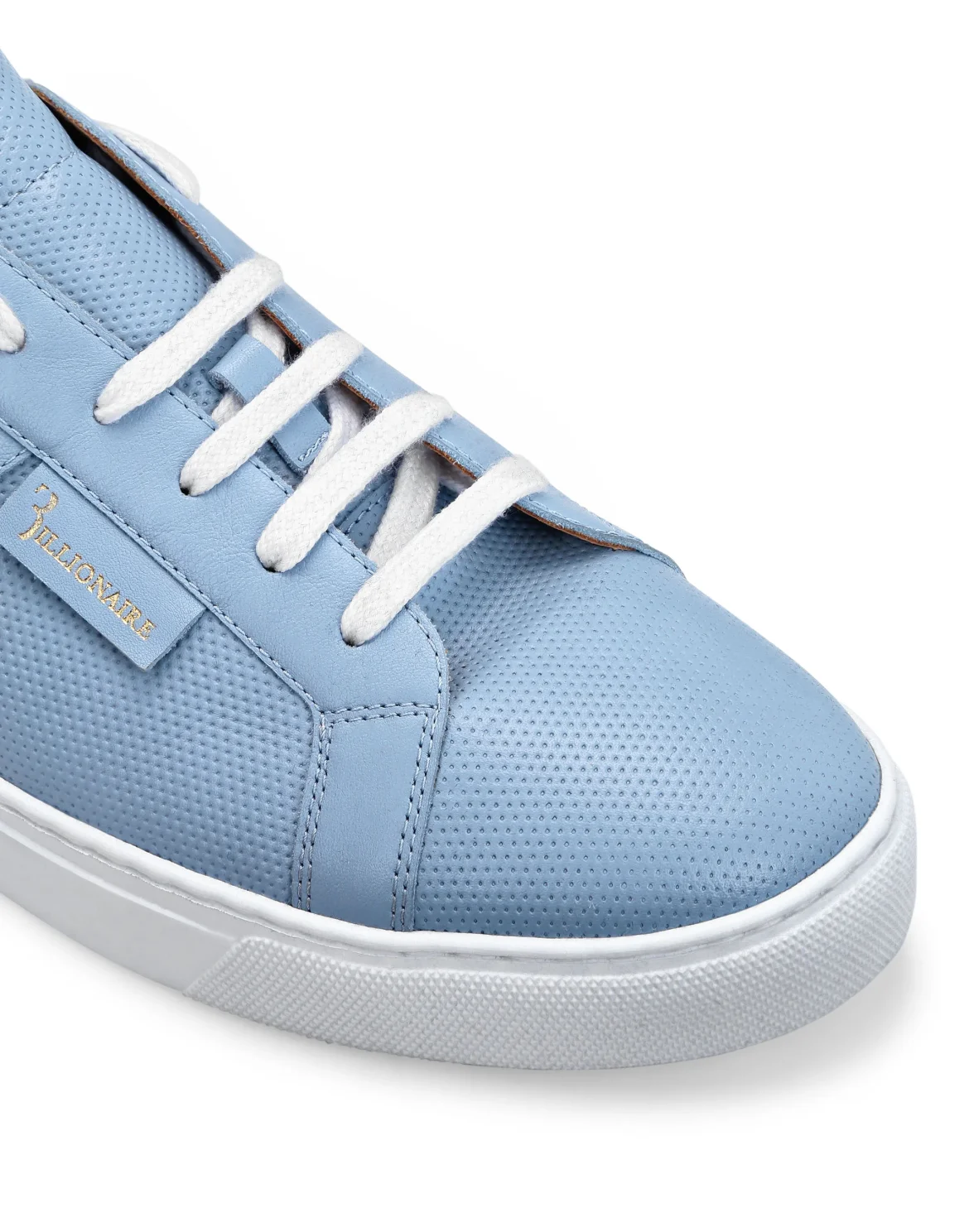 Leather Lo-Top Sneakers, цвет: Синий