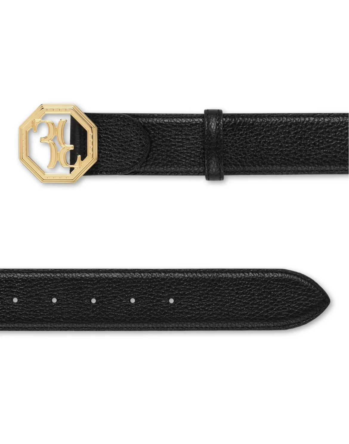 Deer Leather Belt, цвет: Черный