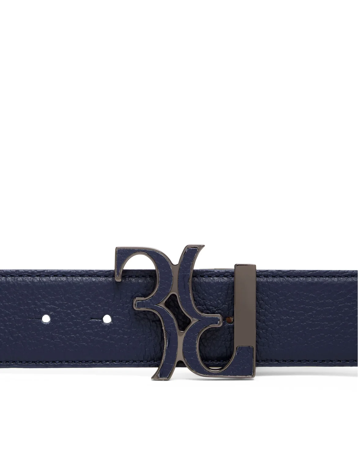 Deer Leather Belt, цвет: Синий