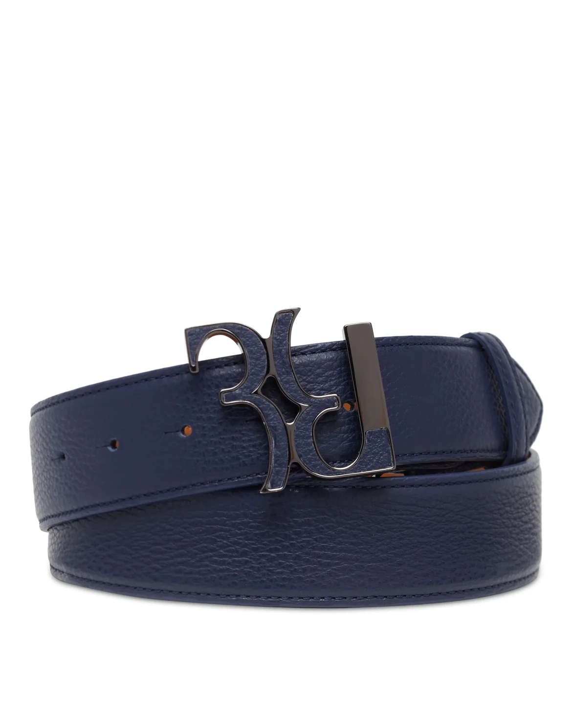 Deer Leather Belt, цвет: Синий