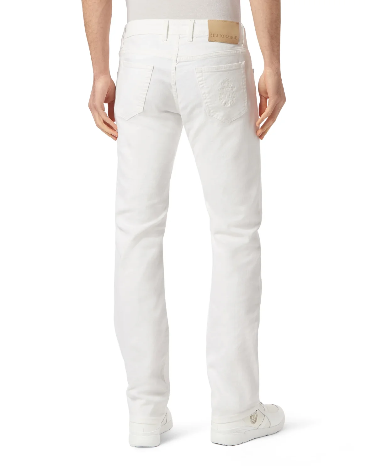 Denim Trousers Regular fit, цвет: Белый