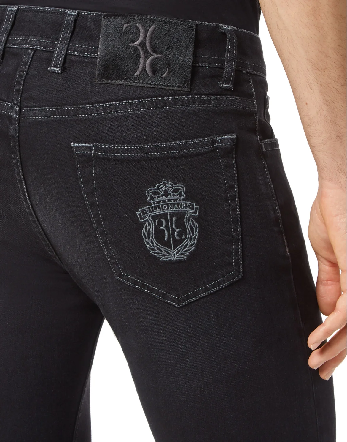 Denim Trousers Super Straight Cut, цвет: Черный