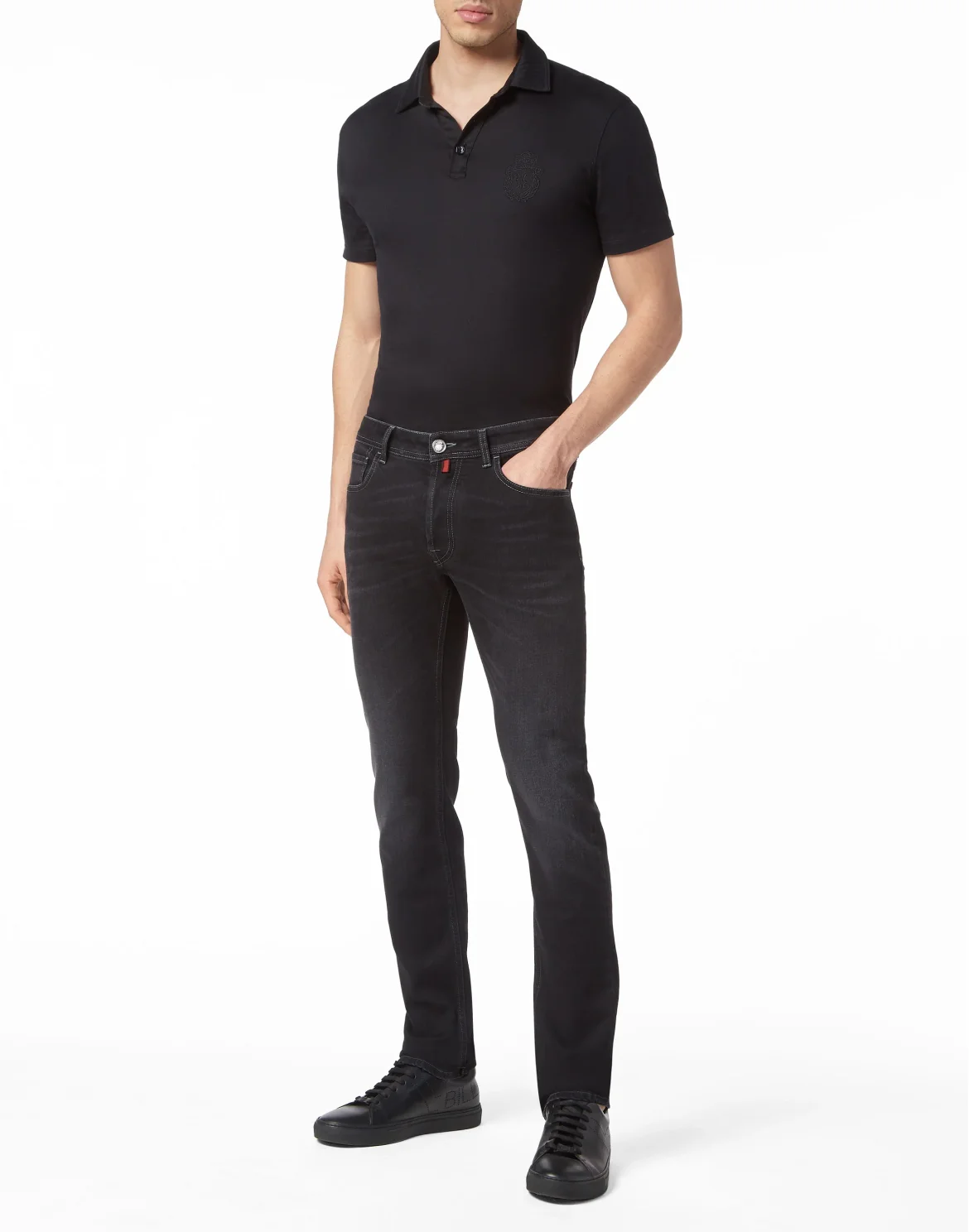 Denim Trousers Super Straight Cut, цвет: Черный