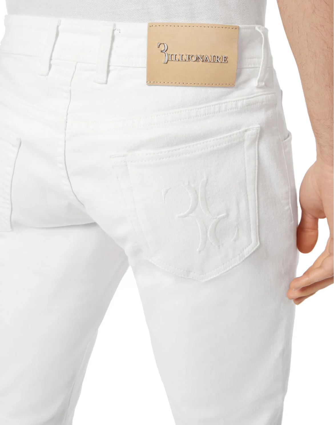 Denim Trousers Regular fit, цвет: Белый