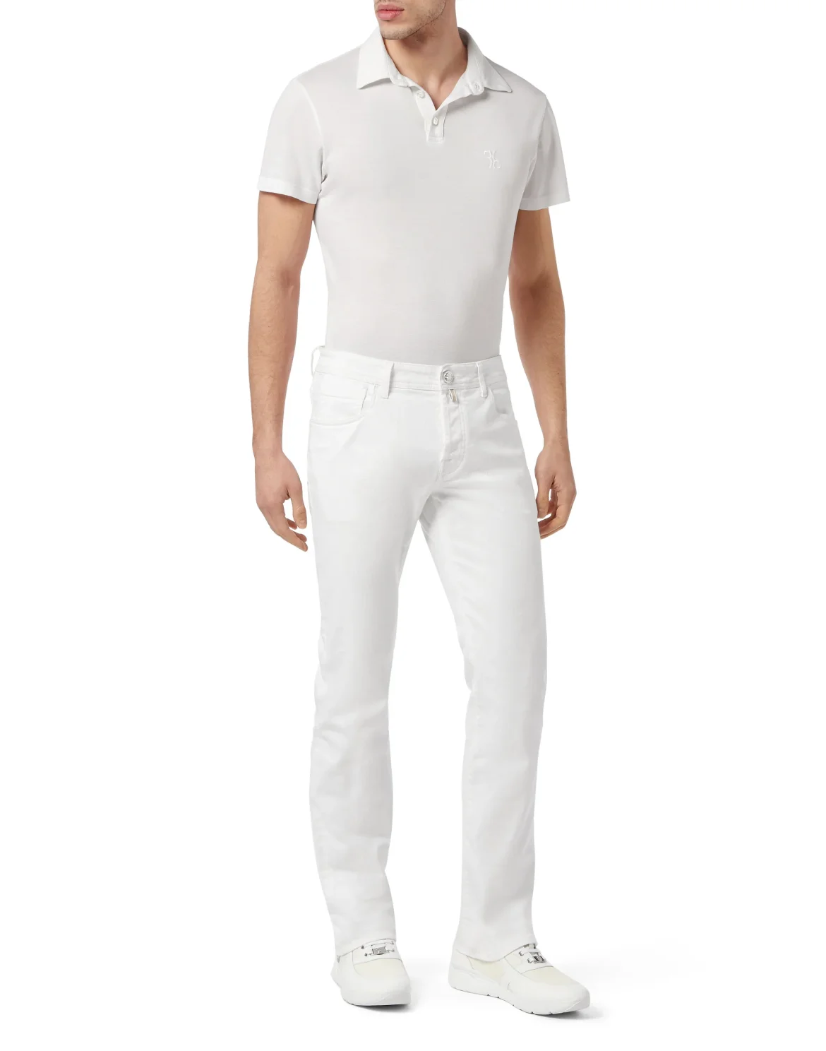 Denim Trousers Regular fit, цвет: Белый