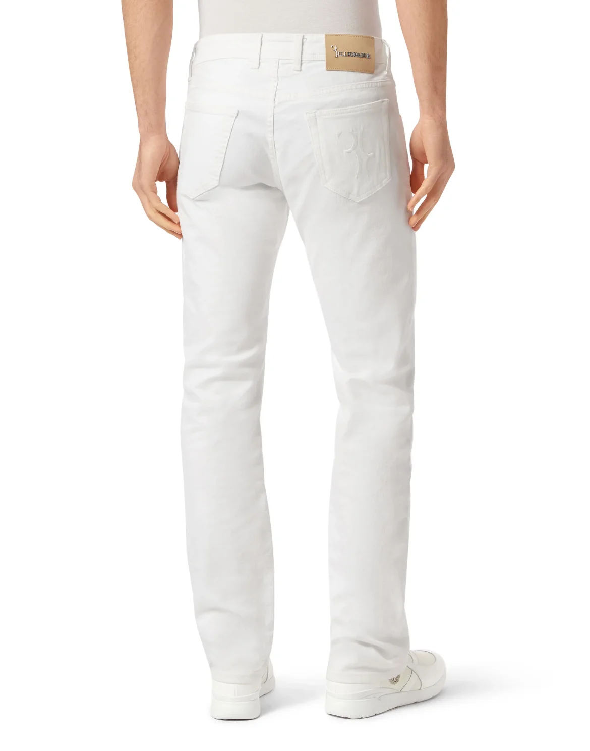 Denim Trousers Regular fit, цвет: Белый