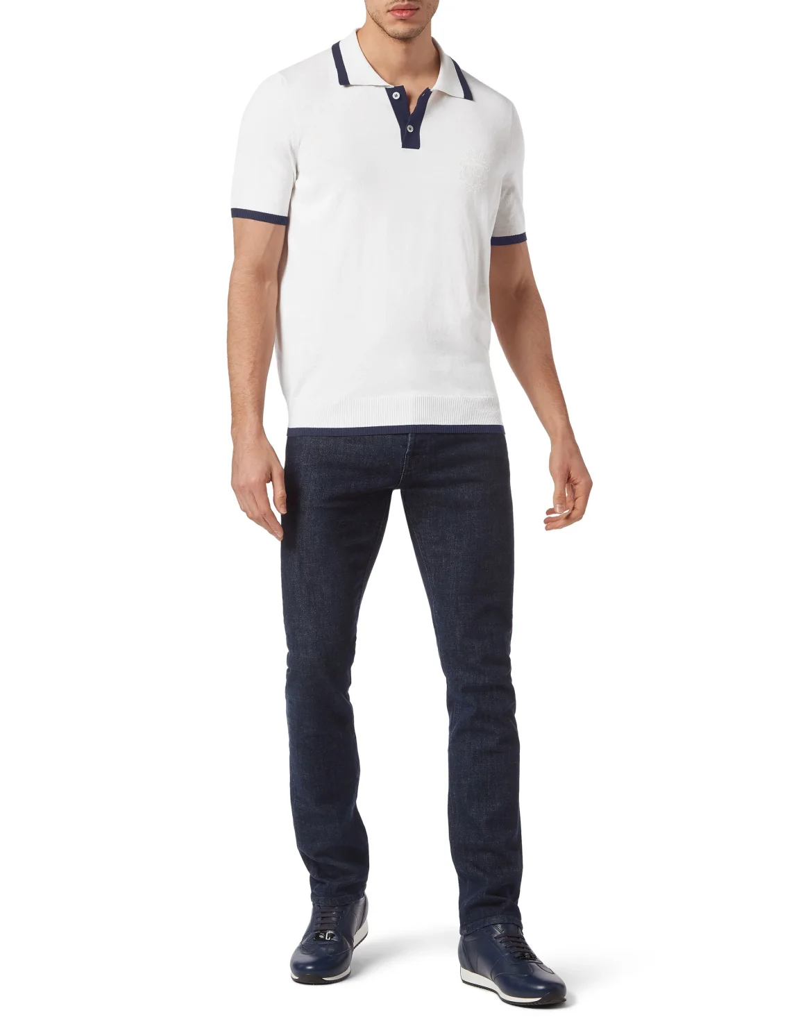 Silk/Cotton Polo SS, цвет: Белый