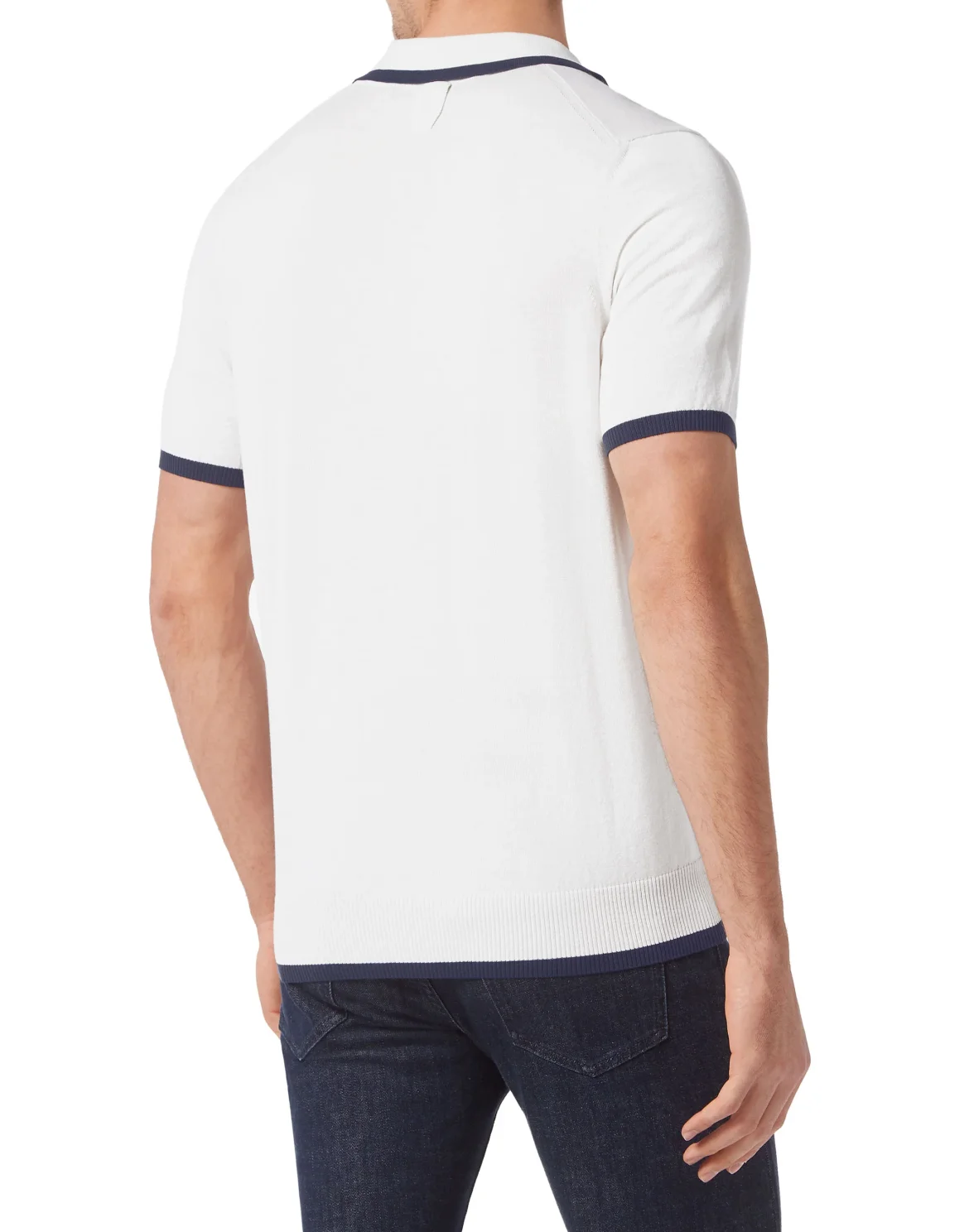 Silk/Cotton Polo SS, цвет: Белый